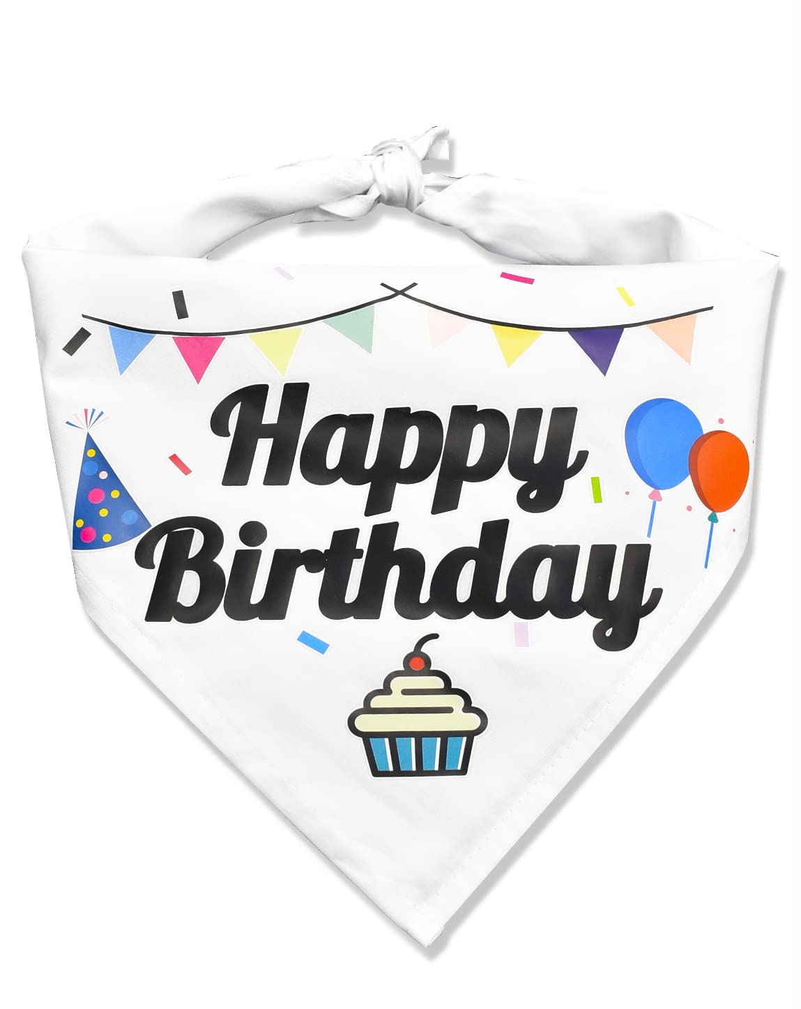 Bubblepup Dog Birthday Bandana - Happy Birthday Bandana for Boy & Girl Dogs - Cute Pet Bandana for Birthday Parties & Celebrations