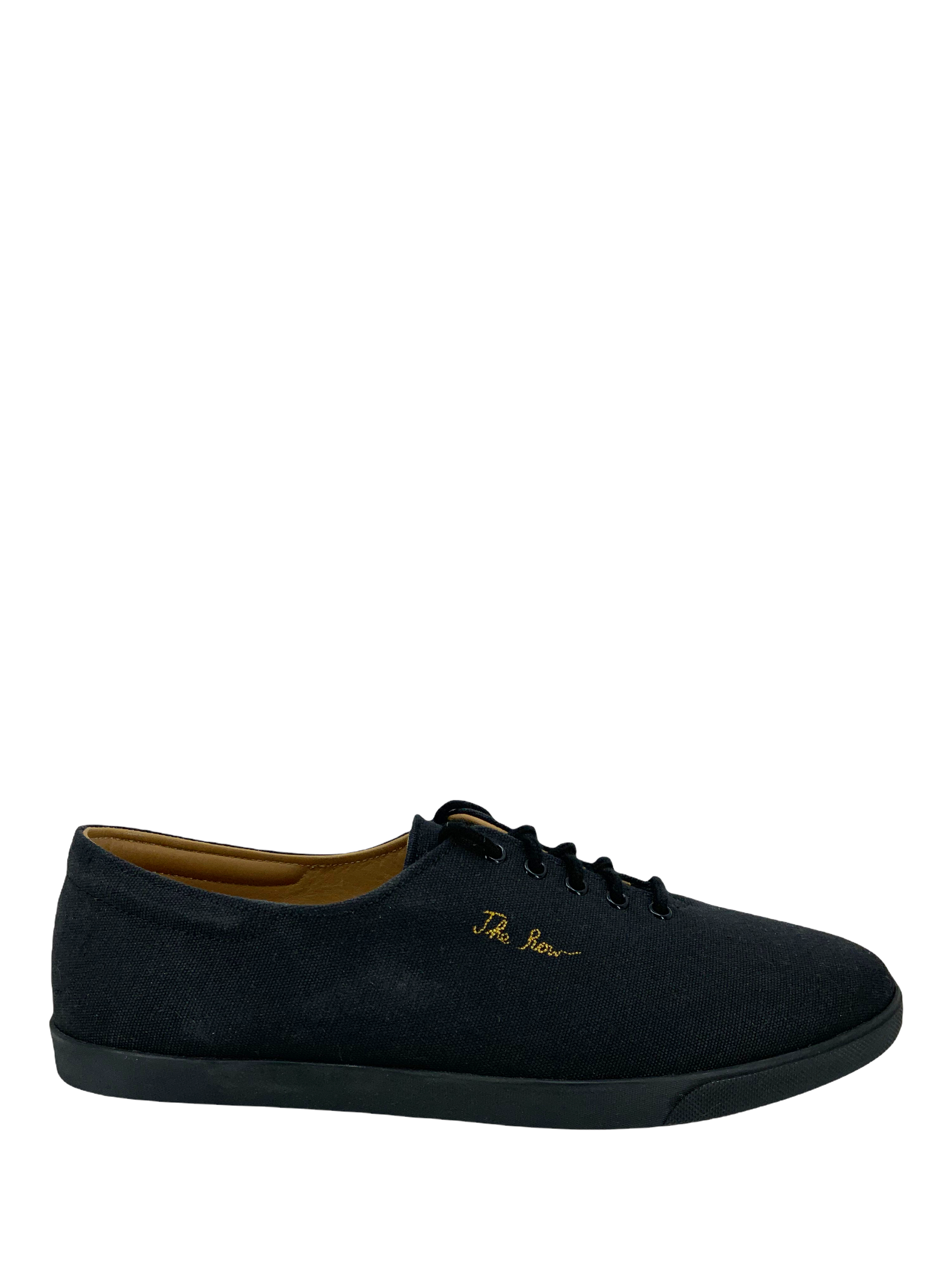 The Row Dean Canvas Low Top Sneakers - Women's Size 7 US | Casual White Sneakers for Everyday Wear | Perfect for Street Style, Work & Weekend Outfits