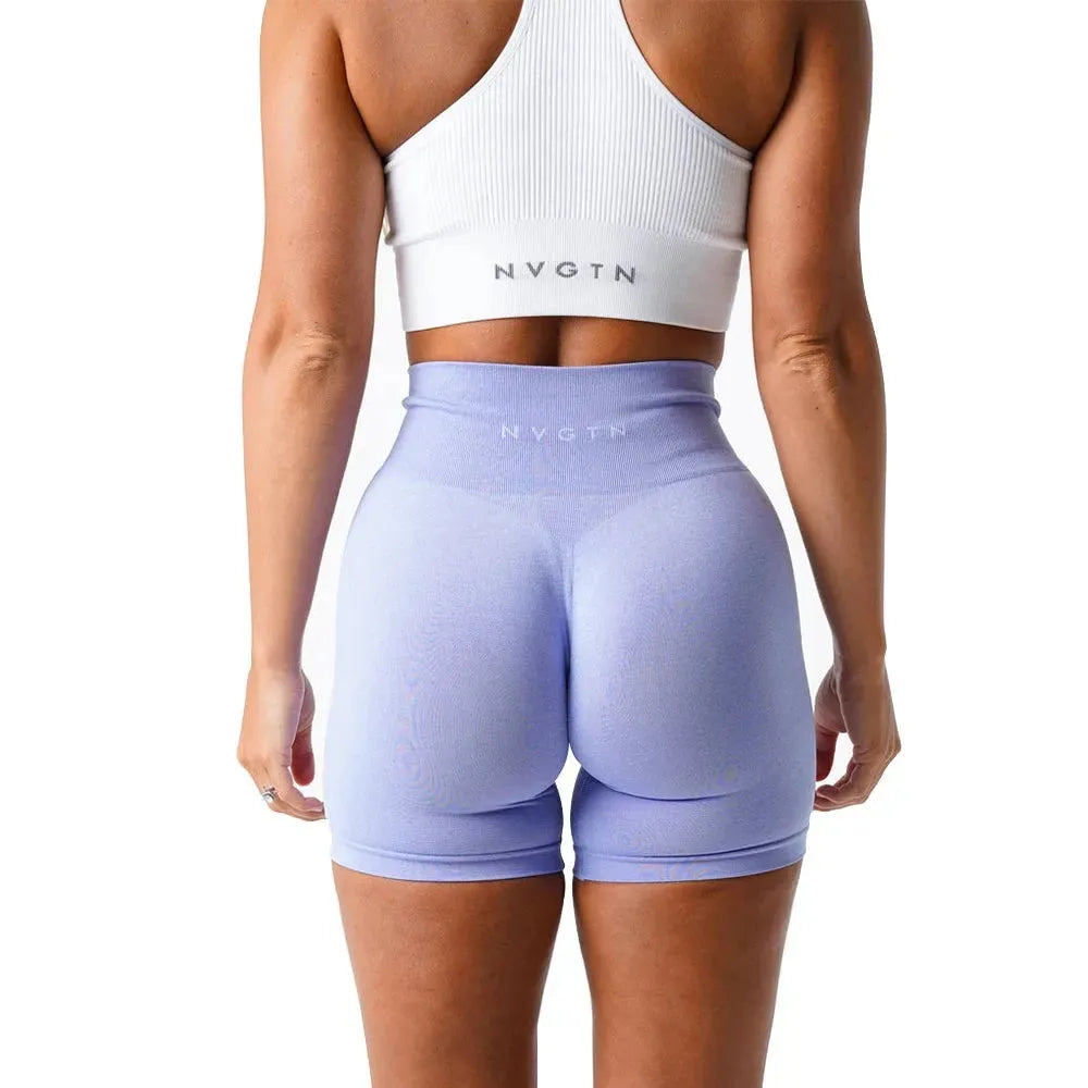 NVGTN Seamless Pro Shorts for Women - High Waisted Workout Shorts with Scrunch Detail - Perfect for Running, Yoga & Gym Training - Great for Intense Workouts & Active Lifestyle