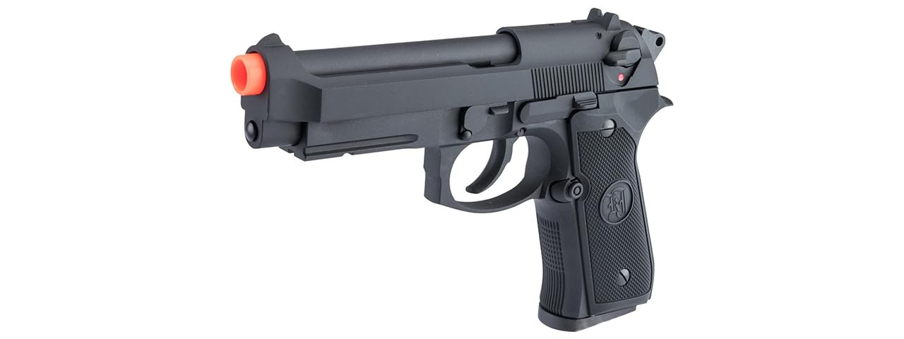 KJW Full Metal M9A1 CO2 Gas Blowback Airsoft Pistol - Black | Realistic Replica for Training & Tactical Games | Perfect for Airsoft Battles, Military Simulation & Target Practice