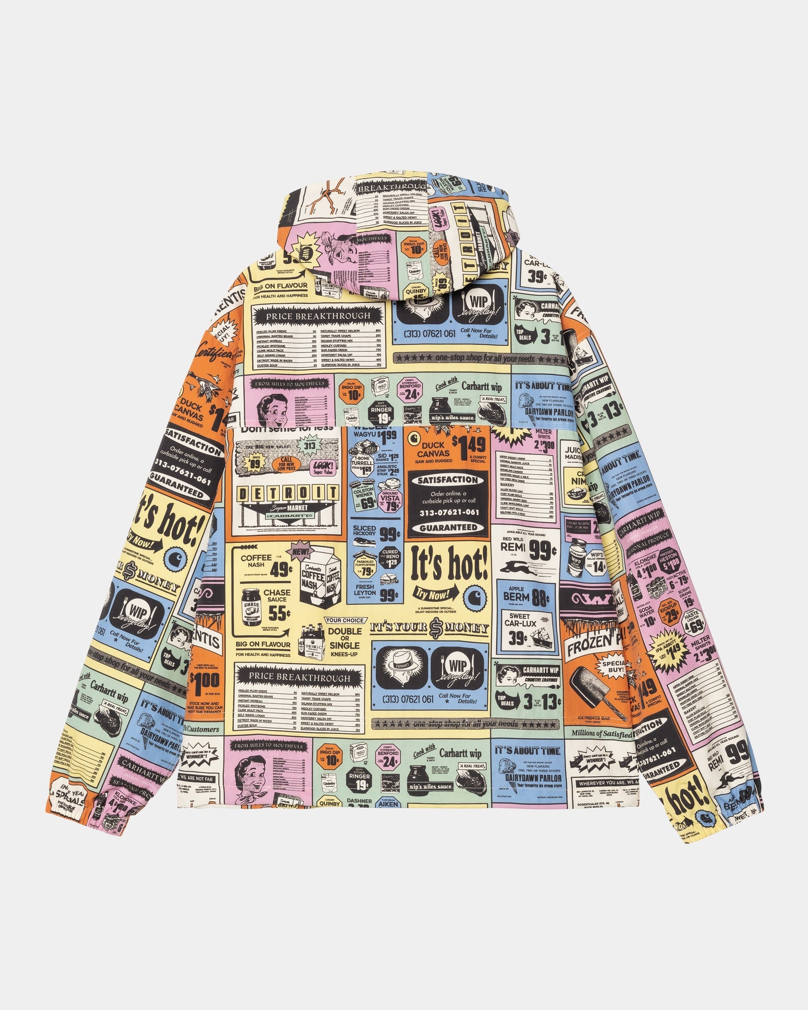 Swizzle Windbreaker Jacket - Stylish Hue Catalogue Print Design | Lightweight & Water-Resistant for Outdoor Activities, Travel & Casual Wear