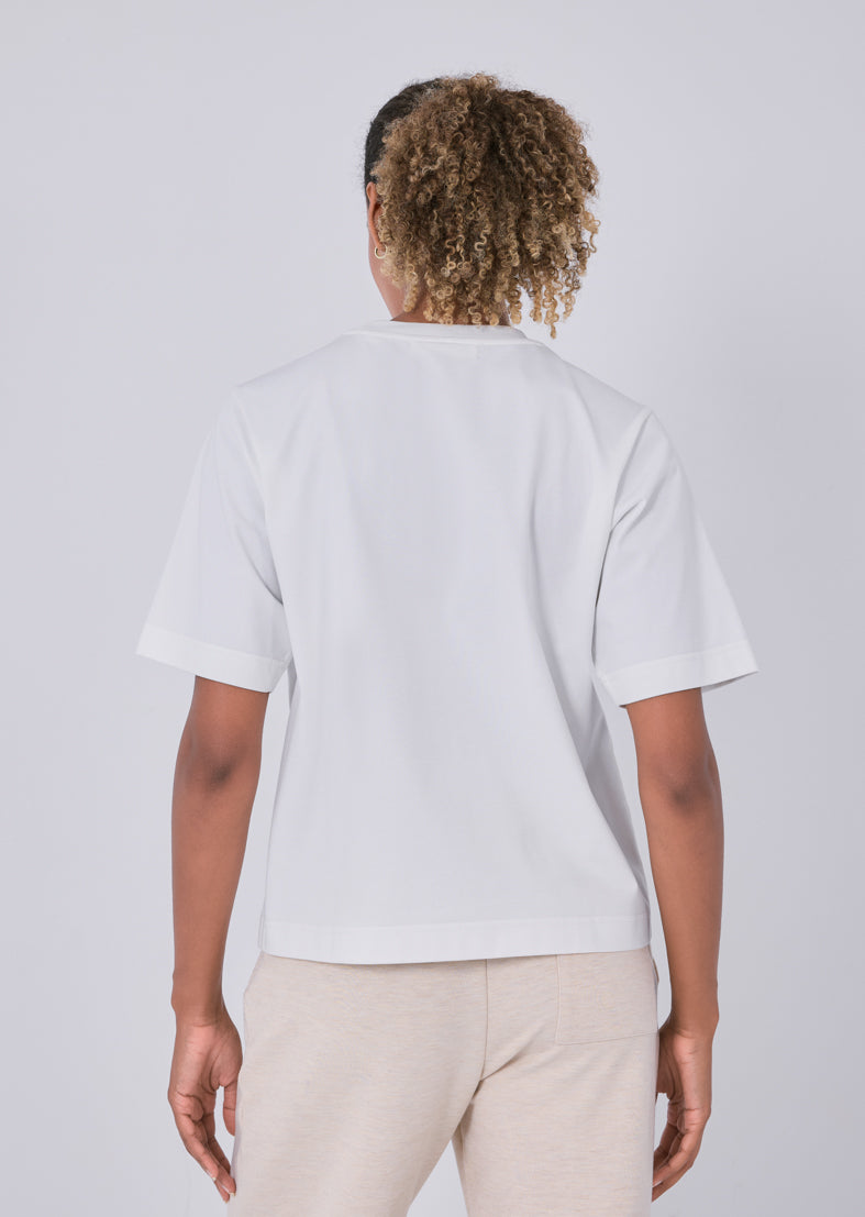 Soft Relaxed Fit T-Shirt in Ivory - Comfortable Casual Wear for Everyday Outfits & Lounge