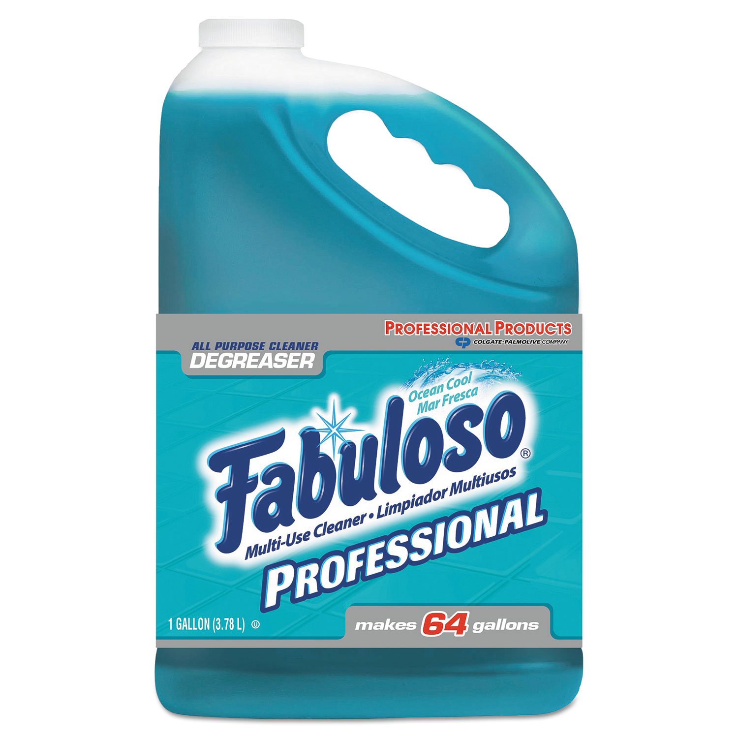 Fabuloso All-Purpose Cleaner - Ocean Cool Scent (1 Gallon Bottle, 4-Pack) | Multi-Surface Cleaner for Kitchen, Bathroom & Floors | Fresh Ocean Fragrance for Home & Office Cleaning