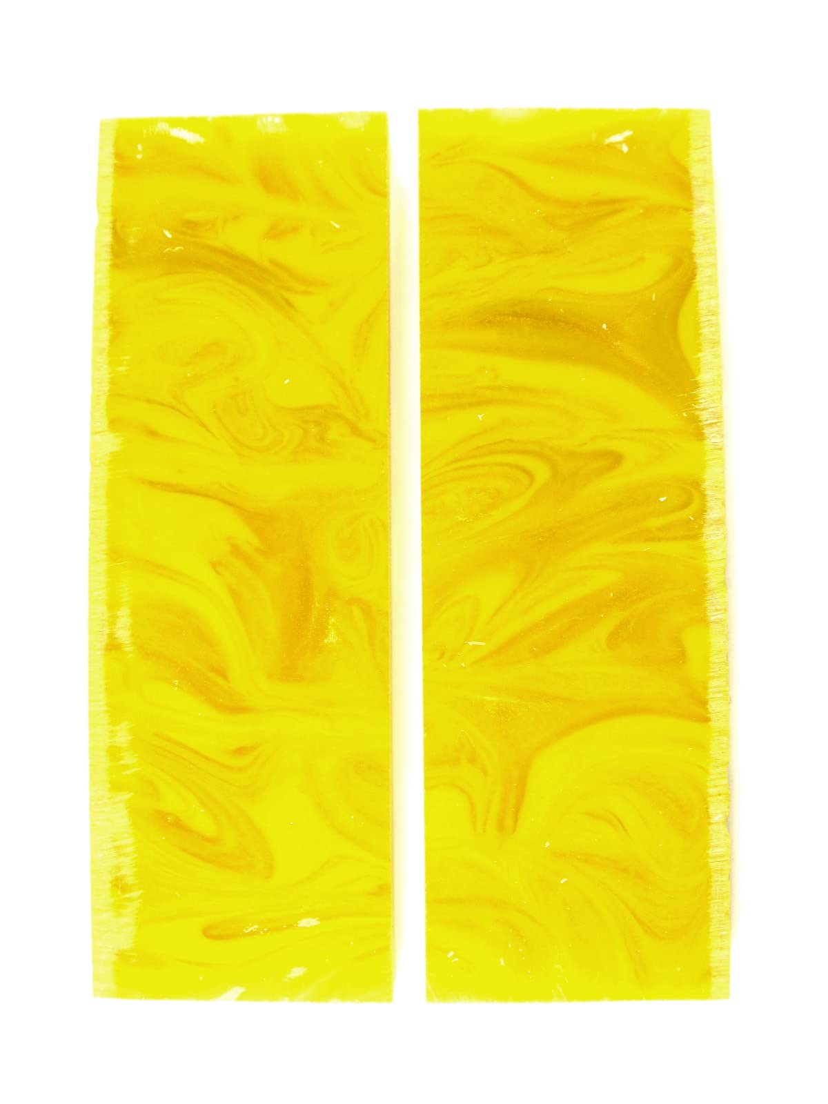 Premium Yellow Haze Knife Scale Sets - 5-Piece Kitchen Knife Set with Wooden Block - Sharp Stainless Steel Blades for Slicing, Dicing & Chopping - Perfect for Home Chefs & Cooking Enthusiasts