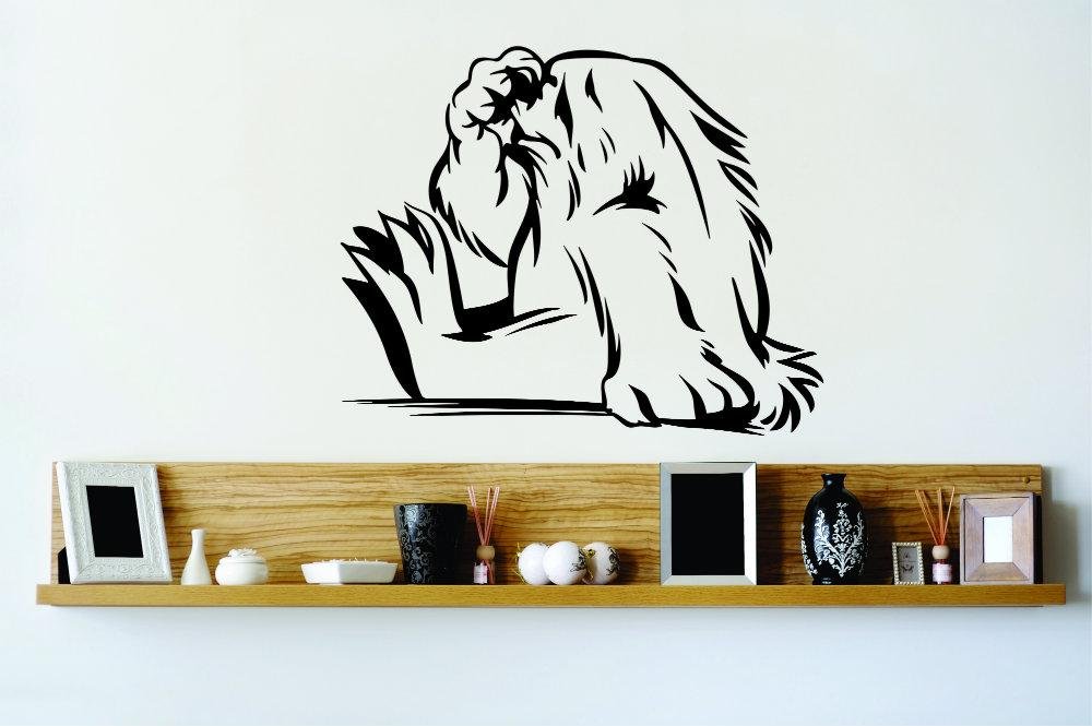 Bigfoot Wall Decals - Hairy Monster Removable Stickers for Bedroom Decor (22x32 Inch) - DIY Home Wall Art for Kids Room, Nursery & Playroom