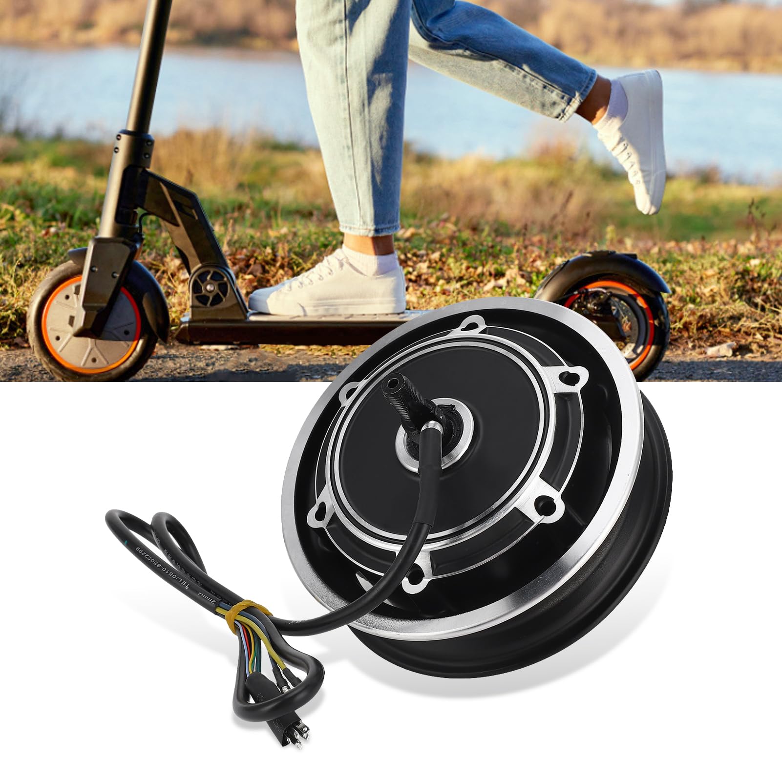 48V 1000W 10 Inch Brushless Hub Motor Kit - Aluminum Alloy Electric Scooter Conversion Kit for E-Bike, Electric Bike & Scooter | Perfect for Commuting, Urban Travel & DIY Electric Vehicle Projects