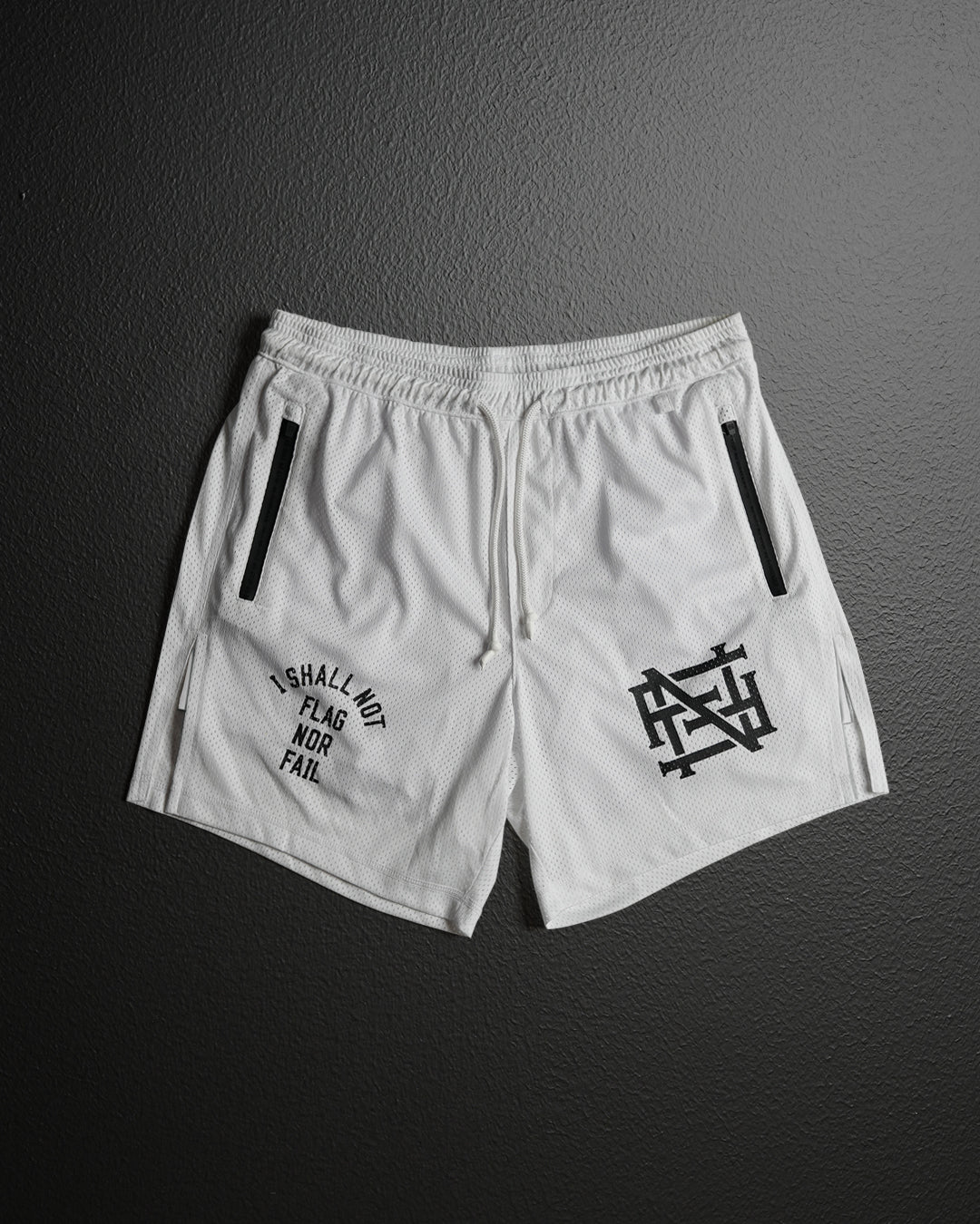 Men's Momentum Mesh Shorts - Breathable & Lightweight Running Shorts for Men - White - Perfect for Gym, Jogging & Outdoor Activities