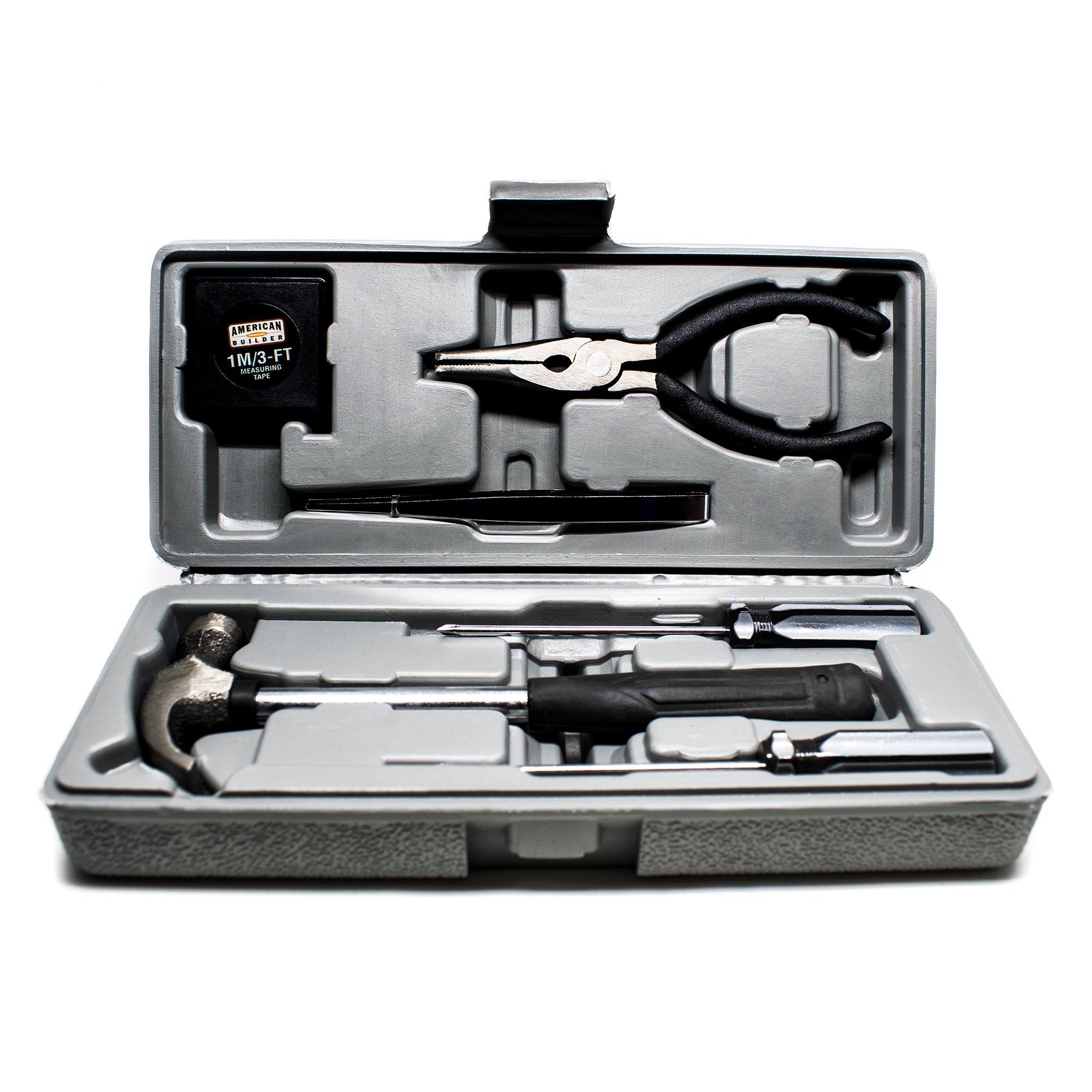American Builder HW4208 7-Piece Professional Tool Set - Perfect for Home Repairs, DIY Projects, and Construction Work