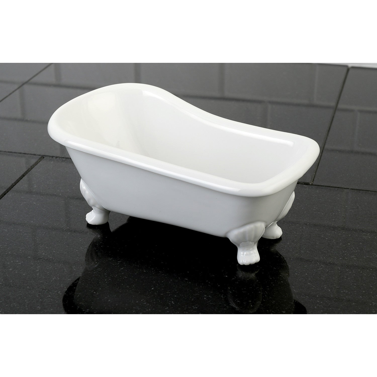 BATUBW 7 Inch Mini Bathtub for Small Pets - Portable White Plastic Pet Bath Tub for Dogs, Cats, Rabbits - Perfect for Travel, Grooming & Indoor Use
