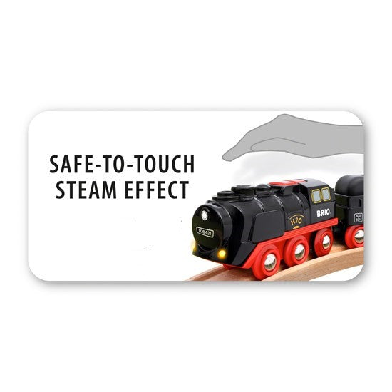 Battery Operated Toy Train Set with Smoke & Sound Effects - Perfect for Kids Playtime, Christmas Gifts & Model Railroad Scenes