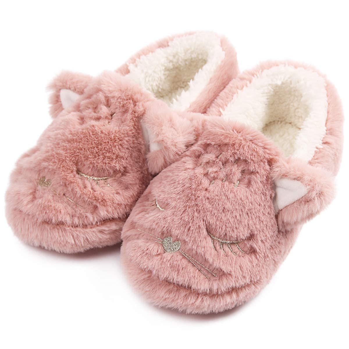 Cozy Caramella Bubble Fox Fleece Slippers - Warm Winter Wool Furry Plush House Shoes for Women & Men - Indoor/Outdoor Comfort for Home, Office, and Travel