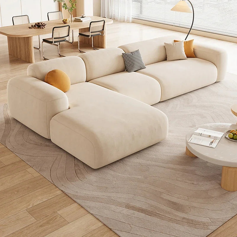 Minimalist Modern Lounge Sofa Set - Comfortable 3-Piece Living Room Furniture for Small Spaces, Apartments & Relaxation - Perfect for Home, Office & Entertainment Areas