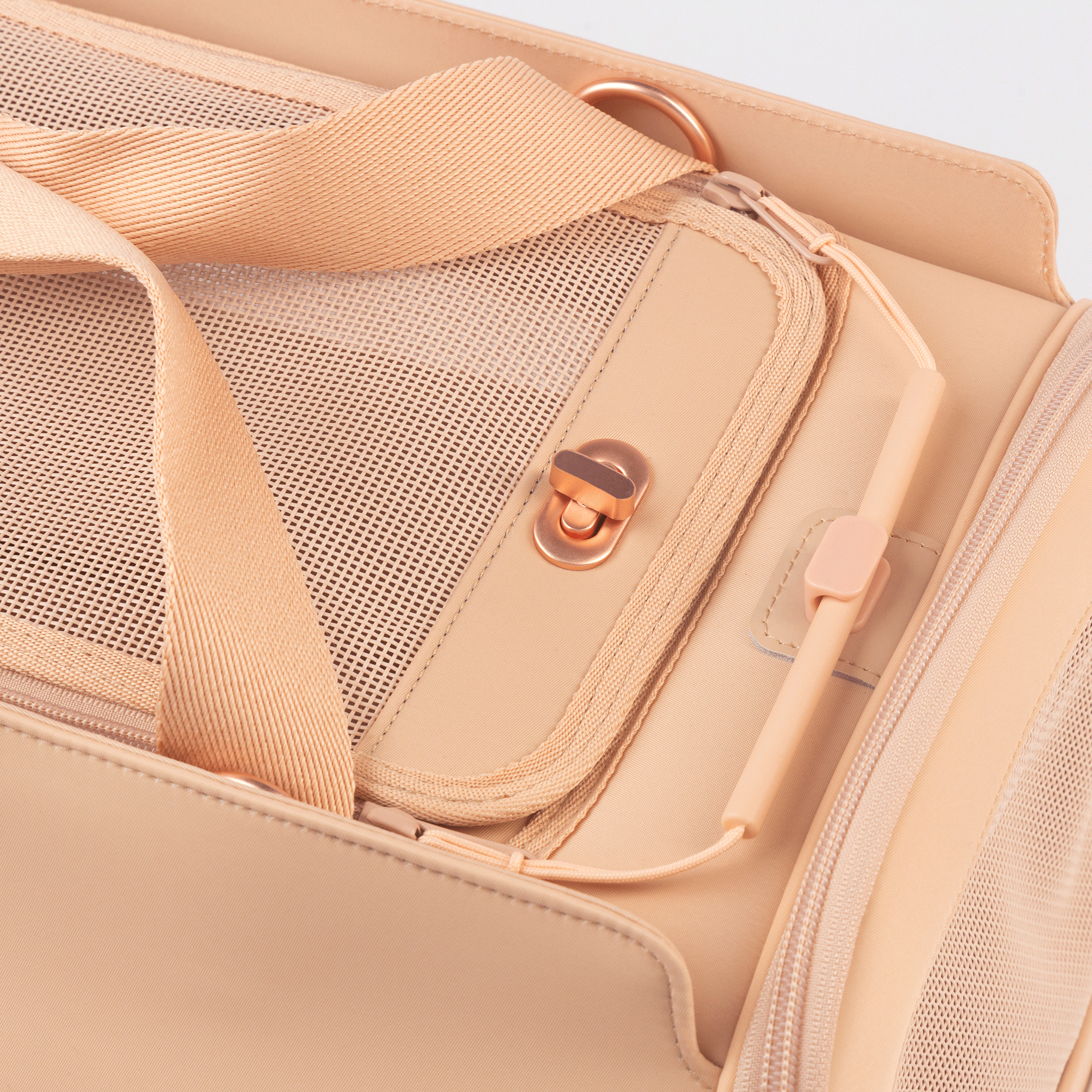 Diggs Passenger Travel Carrier Blush - Airline Approved Pet Carrier for Small Dogs & Cats - Perfect for Air Travel, Road Trips & Vet Visits