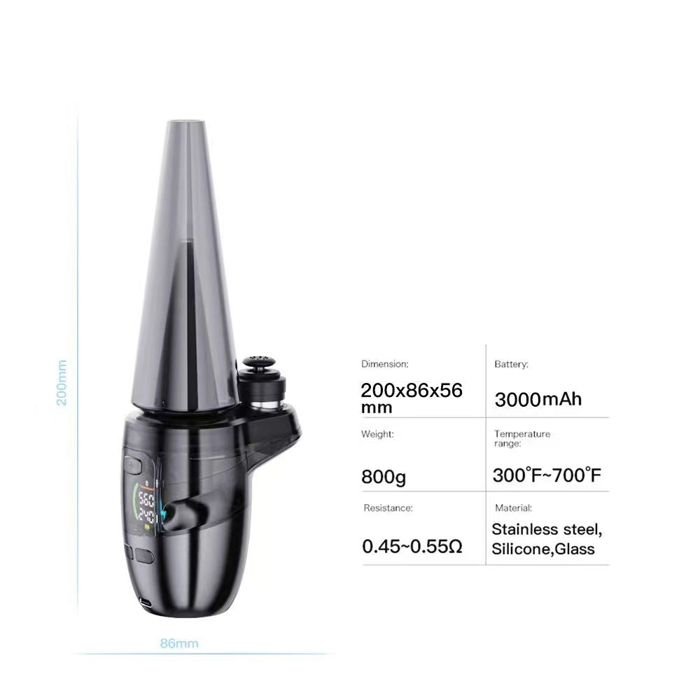 Dabcool W2 Pro E Rig with 3D Chamber by Mingvape - Premium Portable Dab Rig for Concentrates | Perfect for Home Use, Travel & On-the-Go Dabbing