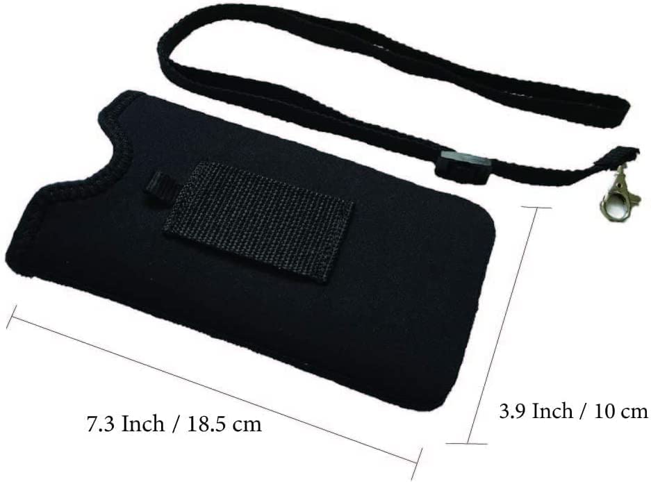 Shockproof Neoprene Phone Sleeve Pouch for iPhone 16/15 Pro Max, Samsung S24/S23/A54, Google Pixel 9/8 - Waterproof Protective Case with Neck Lanyard & Belt Loop (Floral Turquoise) - Perfect for Hiking, Running, Travel & Outdoor Activities