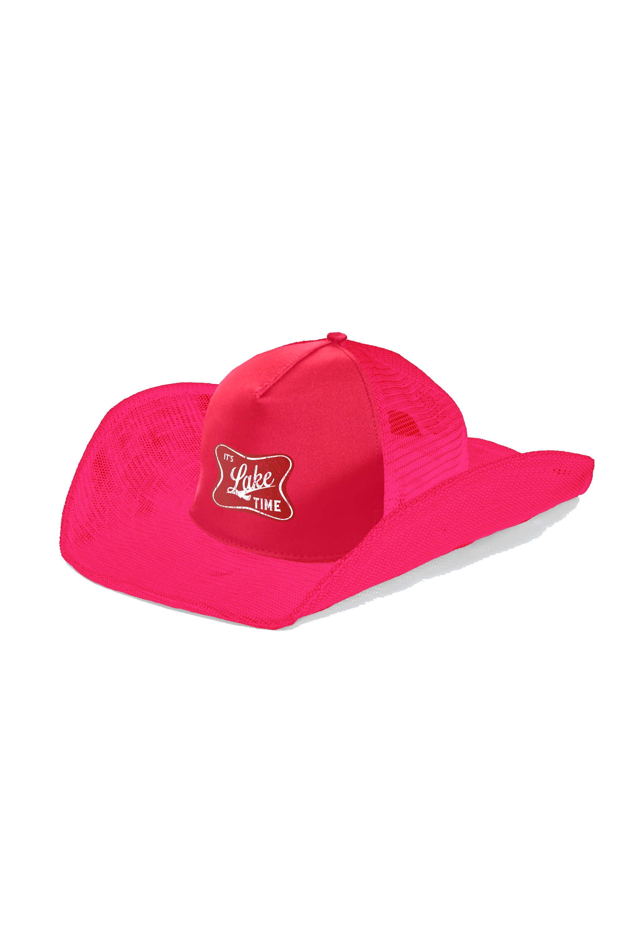 IT'S LAKE TIME COWBOY SNAPBACK: 5-Panel Adjustable Baseball Cap for Men - Perfect for Fishing, Camping & Outdoor Adventures