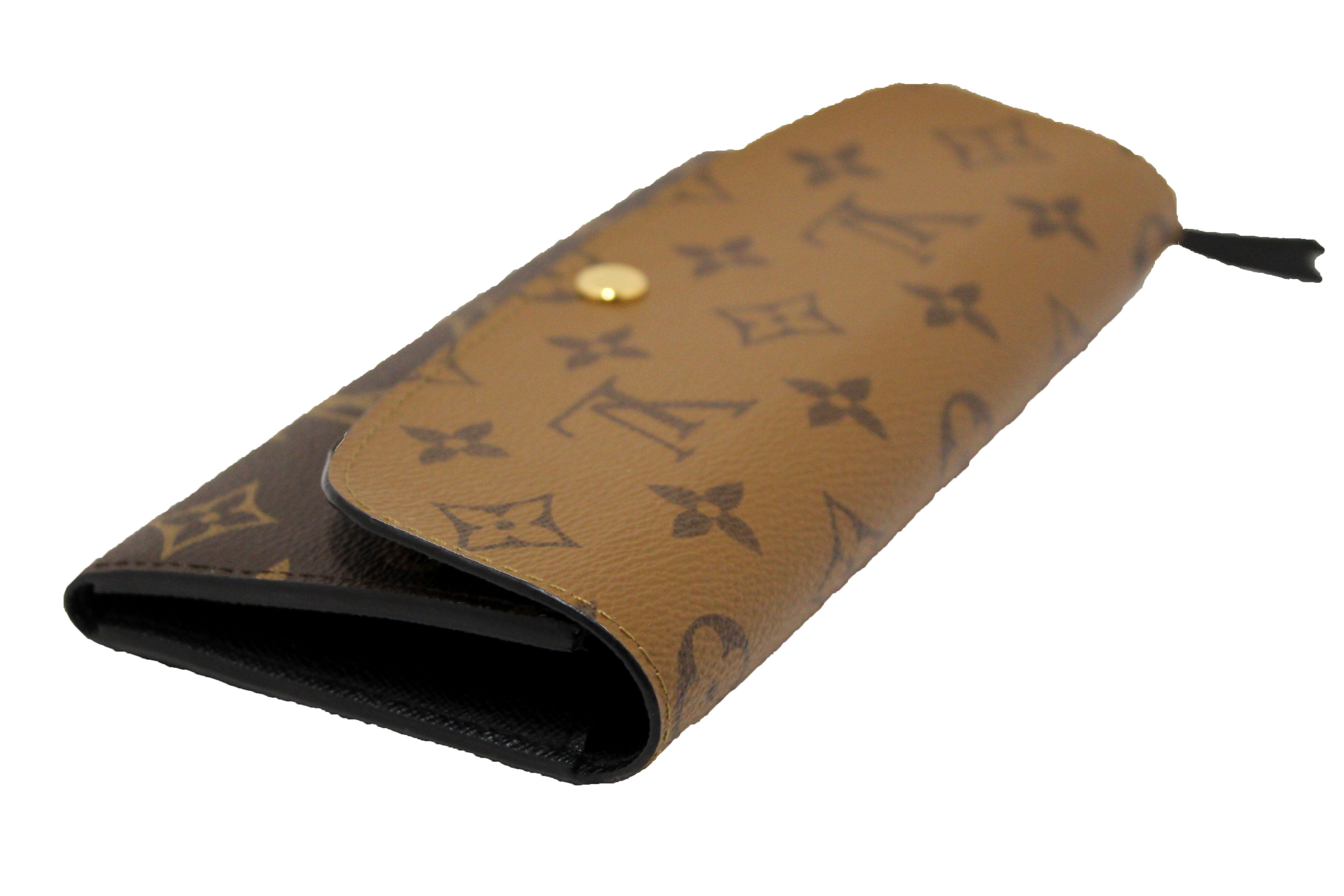 Authentic Louis Vuitton Emilie Wallet - Classic Monogram & Reverse Canvas Design | Luxury Women's Wallet for Everyday Use, Travel & Gift Giving