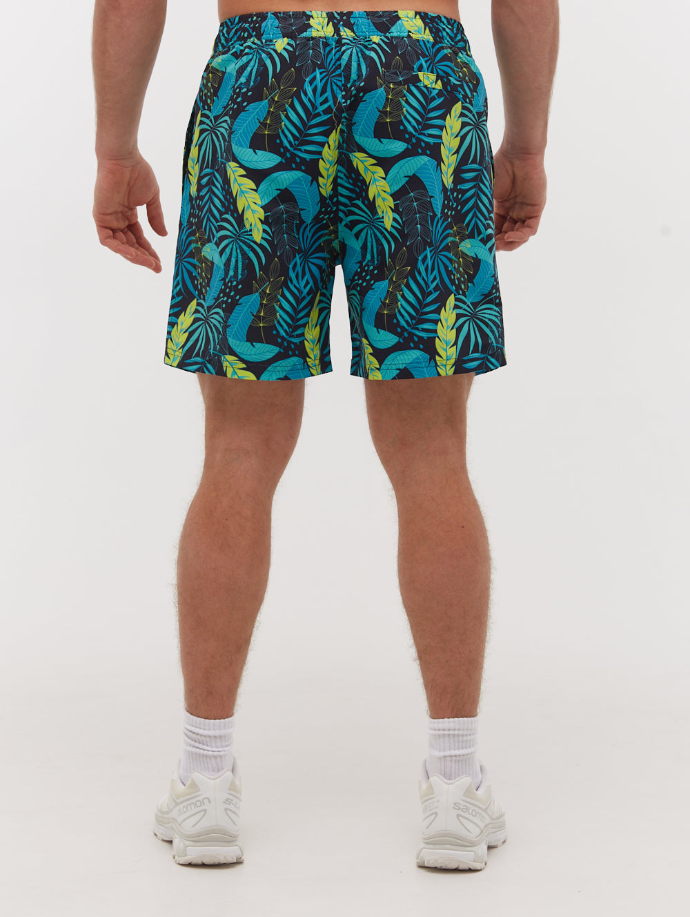Paradise Tropical Swim Shorts for Men - Quick Dry Beach Shorts with Pockets - Perfect for Swimming, Surfing, and Summer Vacations