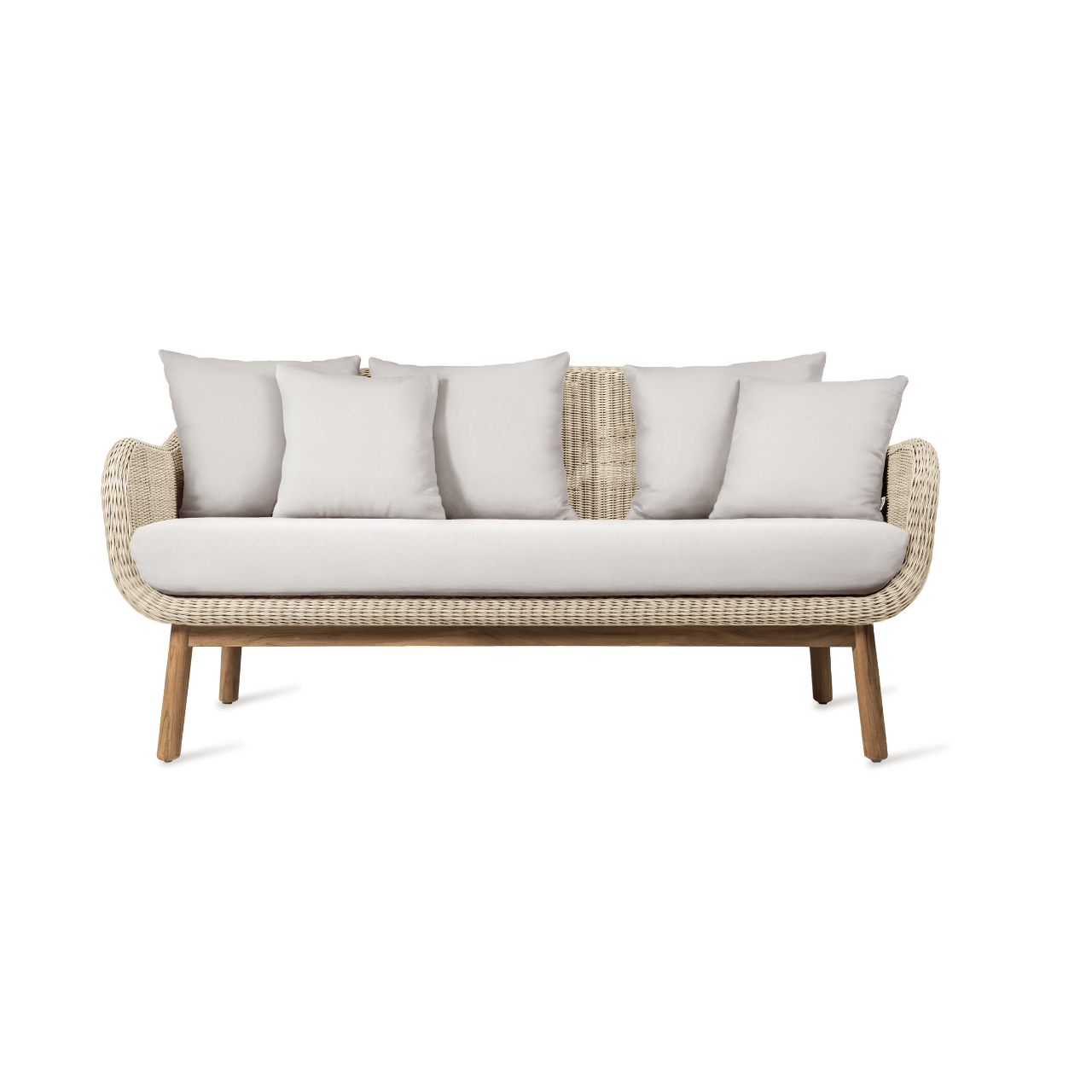 Anton Outdoor 3-Seat Patio Sofa Set - Waterproof Wicker Furniture for Garden, Poolside, Deck & Backyard Relaxation