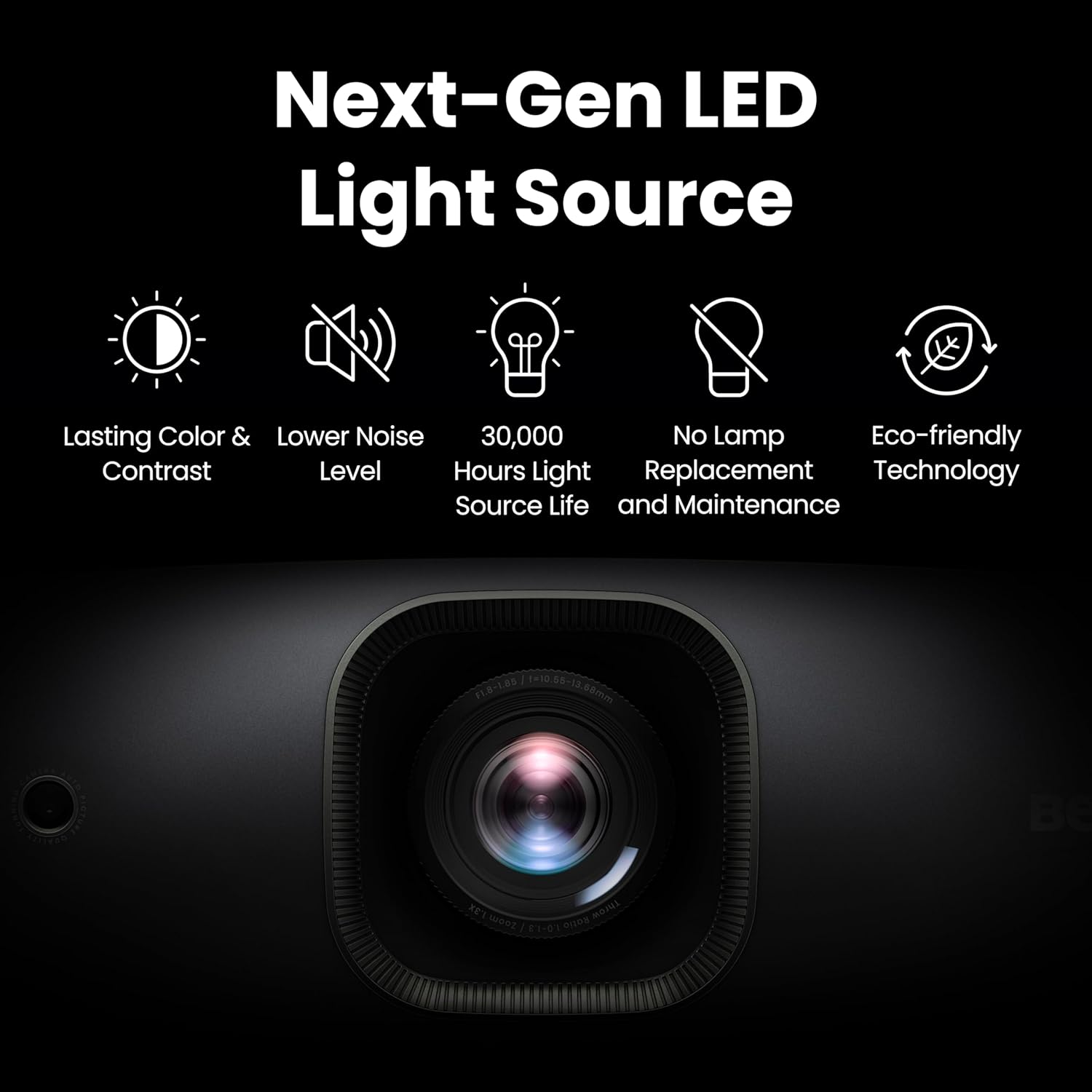 BenQ W2720i 4K UHD 2500lm LED Smart Home Theater Projector - AI Picture, DCI-P3, HDR, Delta E<3 | Perfect for Movie Nights, Gaming & Home Entertainment Systems