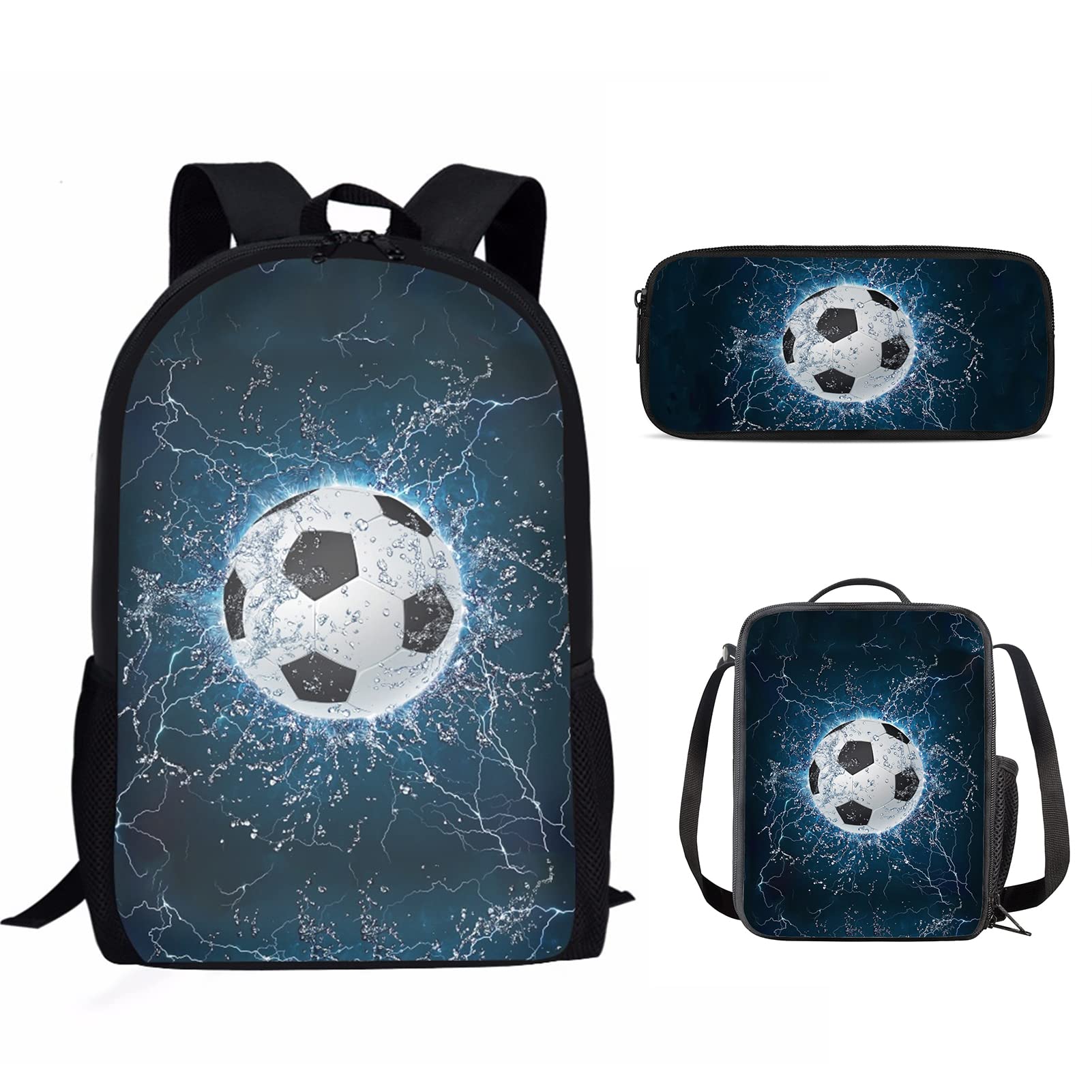 **AFPANQZ 3-Piece Kids Backpack Set - Large Capacity School Backpack, Insulated Lunch Bag & Pencil Case for Boys & Girls - Perfect for School, Travel & Outdoor Activities**