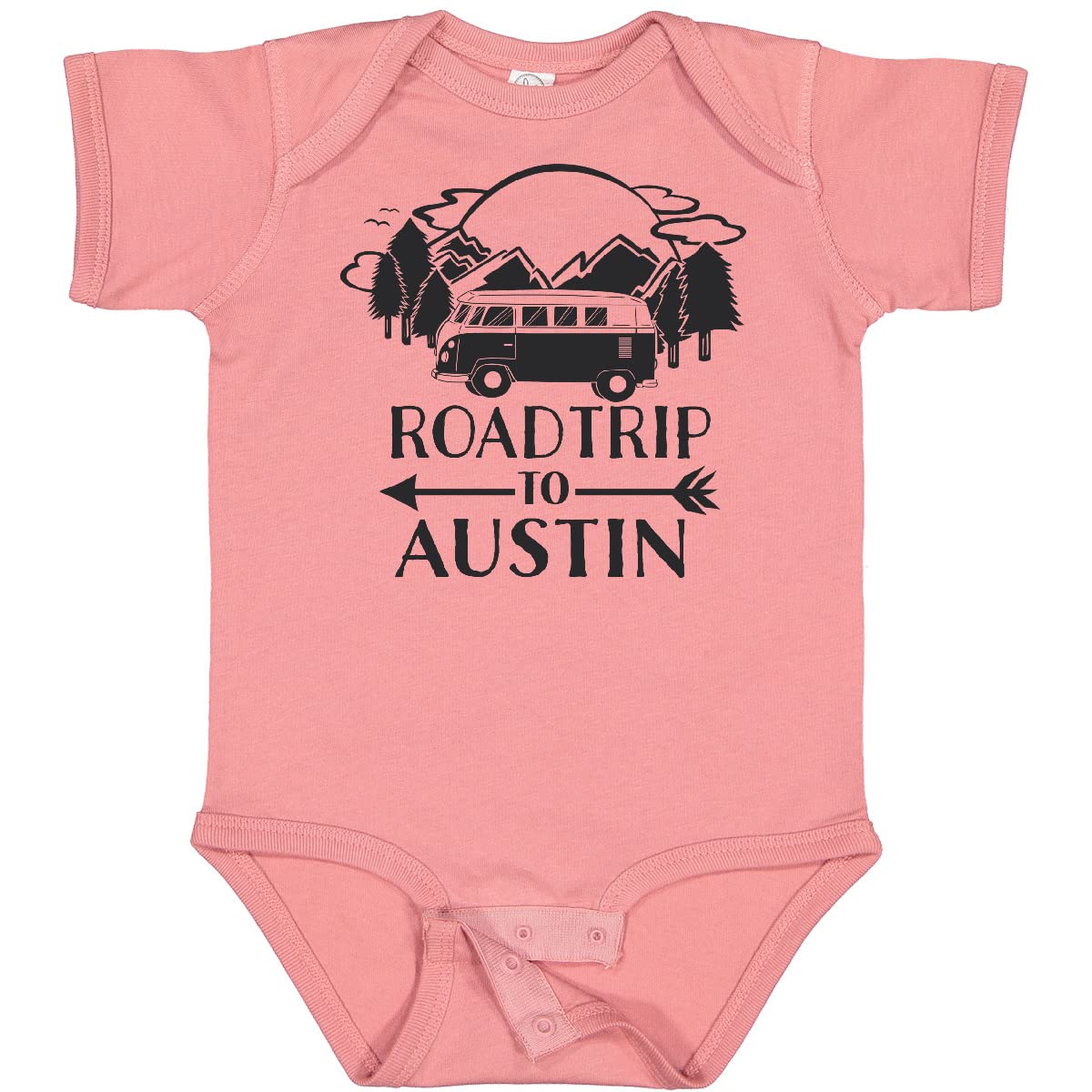 Inktastic Road Trip to Austin Baby Bodysuit - Cute Austin Travel Outfit for Infants & Toddlers - Perfect for Family Vacations, Road Trips & Photo Shoots