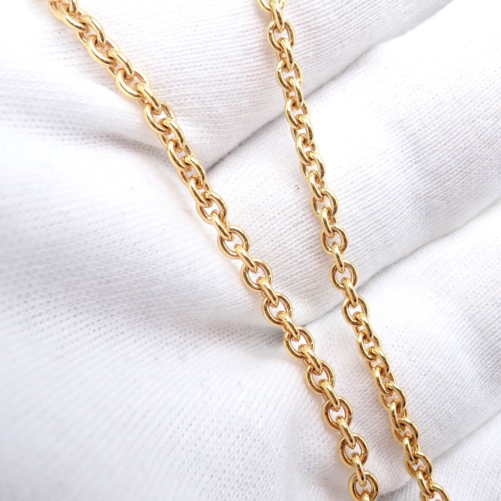 Authentic Bvlgari 18k Yellow Gold 19.5 Link Chain Necklace for Women - Luxury Italian Jewelry Gift for Anniversary, Birthday & Special Occasions