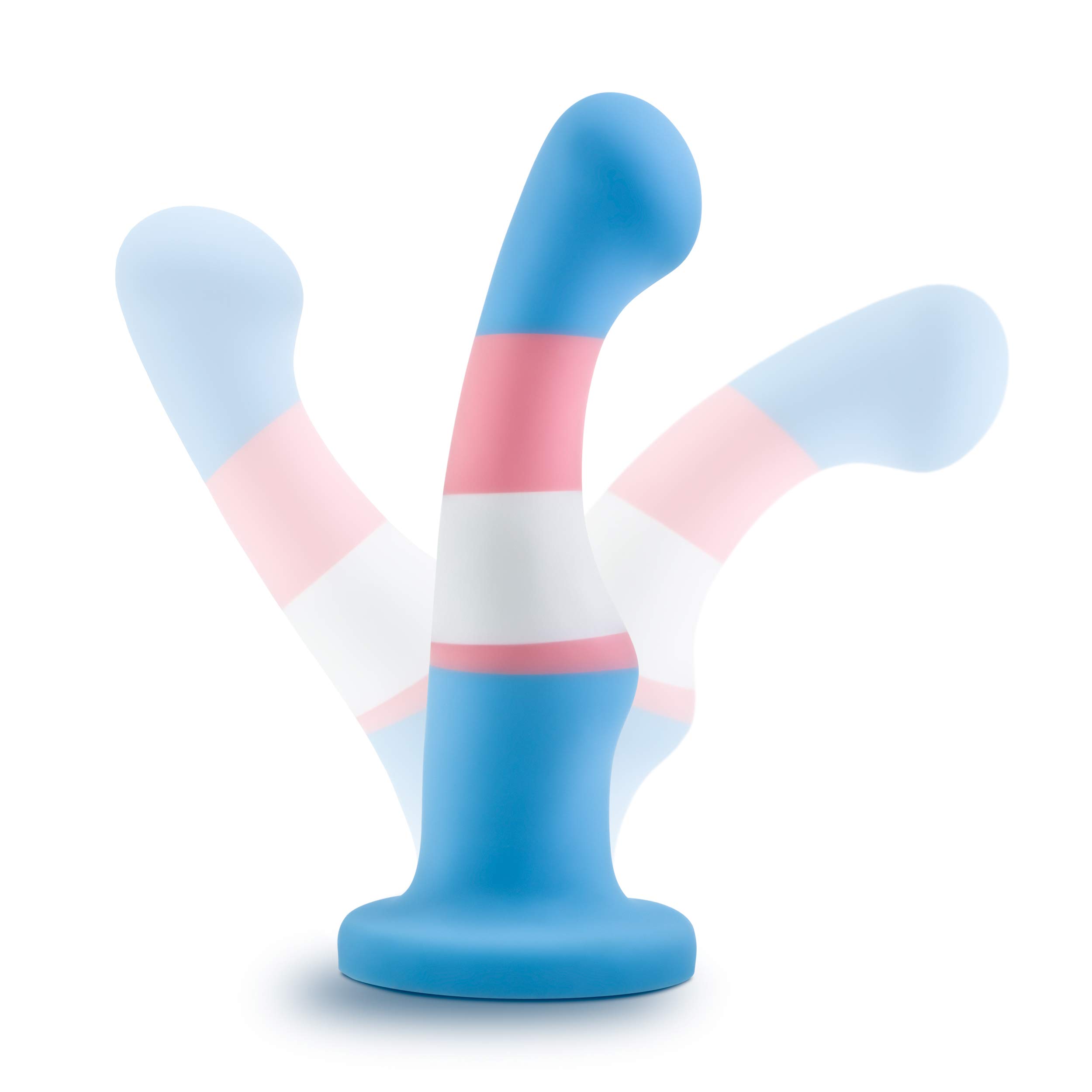 Blush Novelties Avant Pride P2 Platinum Silicone Dildo - 6 Inch Length, 1.4 Inch Width - Ultra-Smooth Surface with Suction Cup Base - Strap-On Compatible for Couples & Solo Play - True Blue - Perfect for LGBTQ+ Pride, Couples Bonding & Sensual Exploration