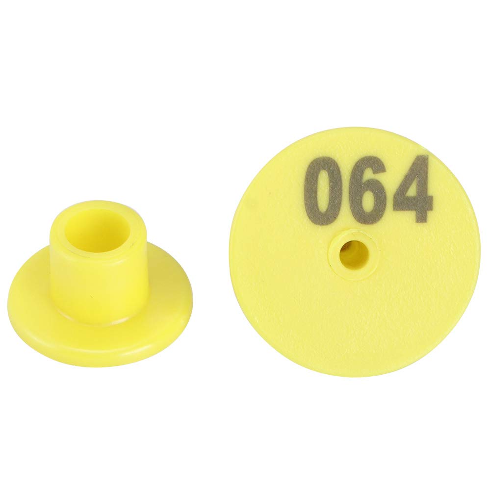 Durable TPU Livestock Ear Tags for Pigs - Easy to Identify, High Toughness Pig Ear Markers for Meat Quarantine & Breeding Population | Farm Animal Identification Solution