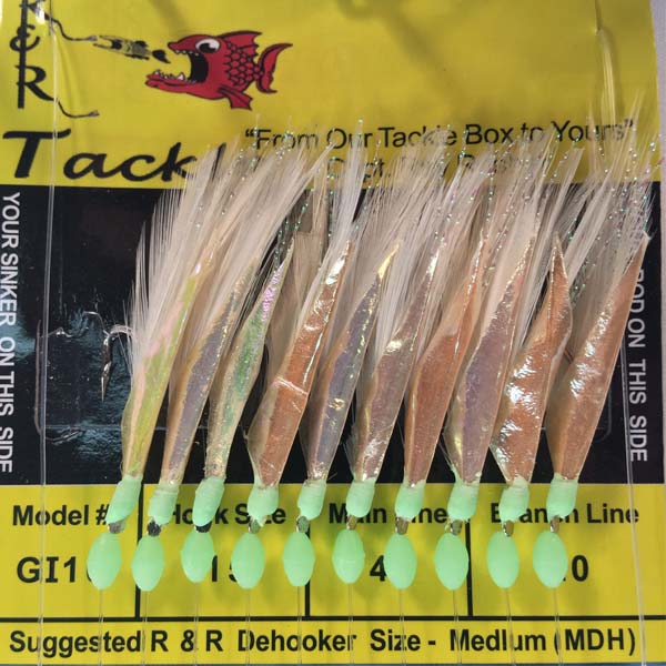 R&R Tackle GI 10 Goggle Eye Bait Rig - Saltwater Fishing Lures for Offshore & Inshore Angling - Perfect for Catching Redfish, Snapper and Grouper
