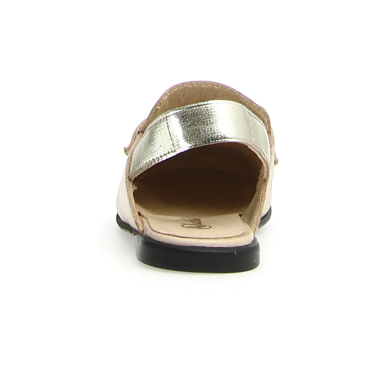 Naturino Mestre Sling Back Sandals for Girls - Metallic Platinum | Comfortable School Shoes & Casual Wear for Kids