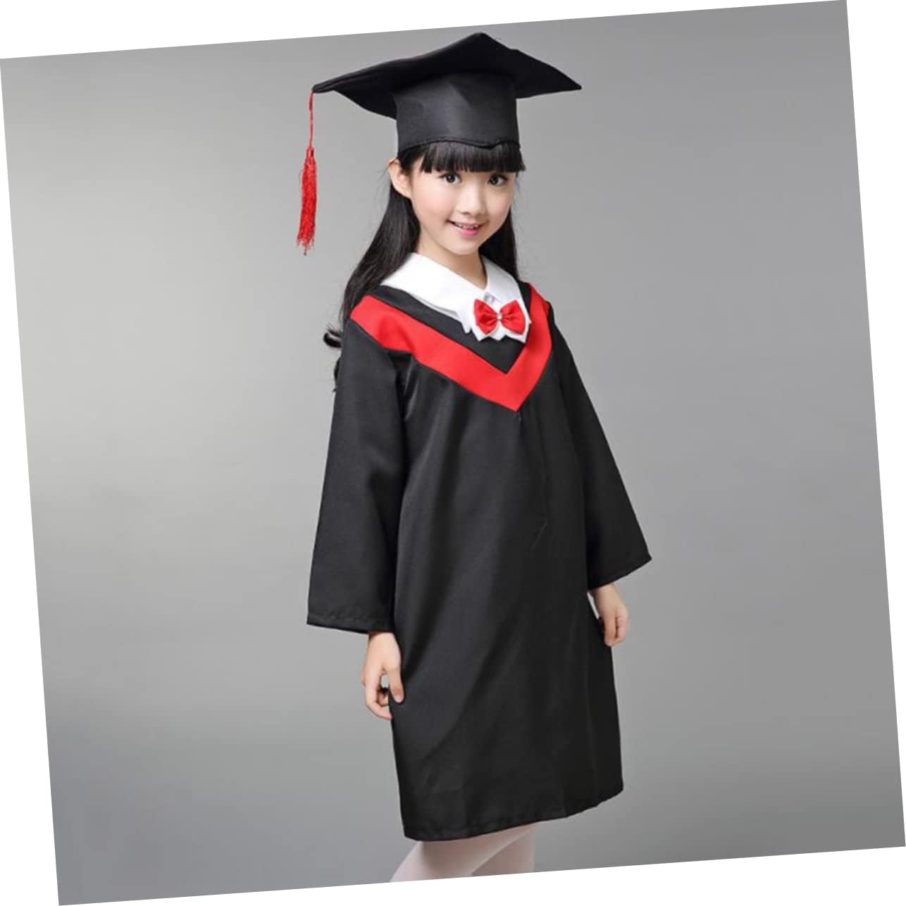 KESYOO Kids Graduation Gown & Cap Set - Children's Graduation Robe Costume for Kindergarten & Elementary School Ceremonies - Perfect for Graduation Photos, Cosplay & School Events