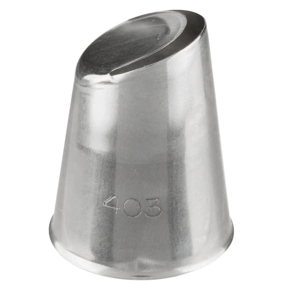 Ateco #403 U-Shaped Decorating Tip for Ribbons, Bows, Scallops - Professional Cake Piping Nozzle for Special Effects - Perfect for Wedding Cakes, Cupcakes & Dessert Decorating