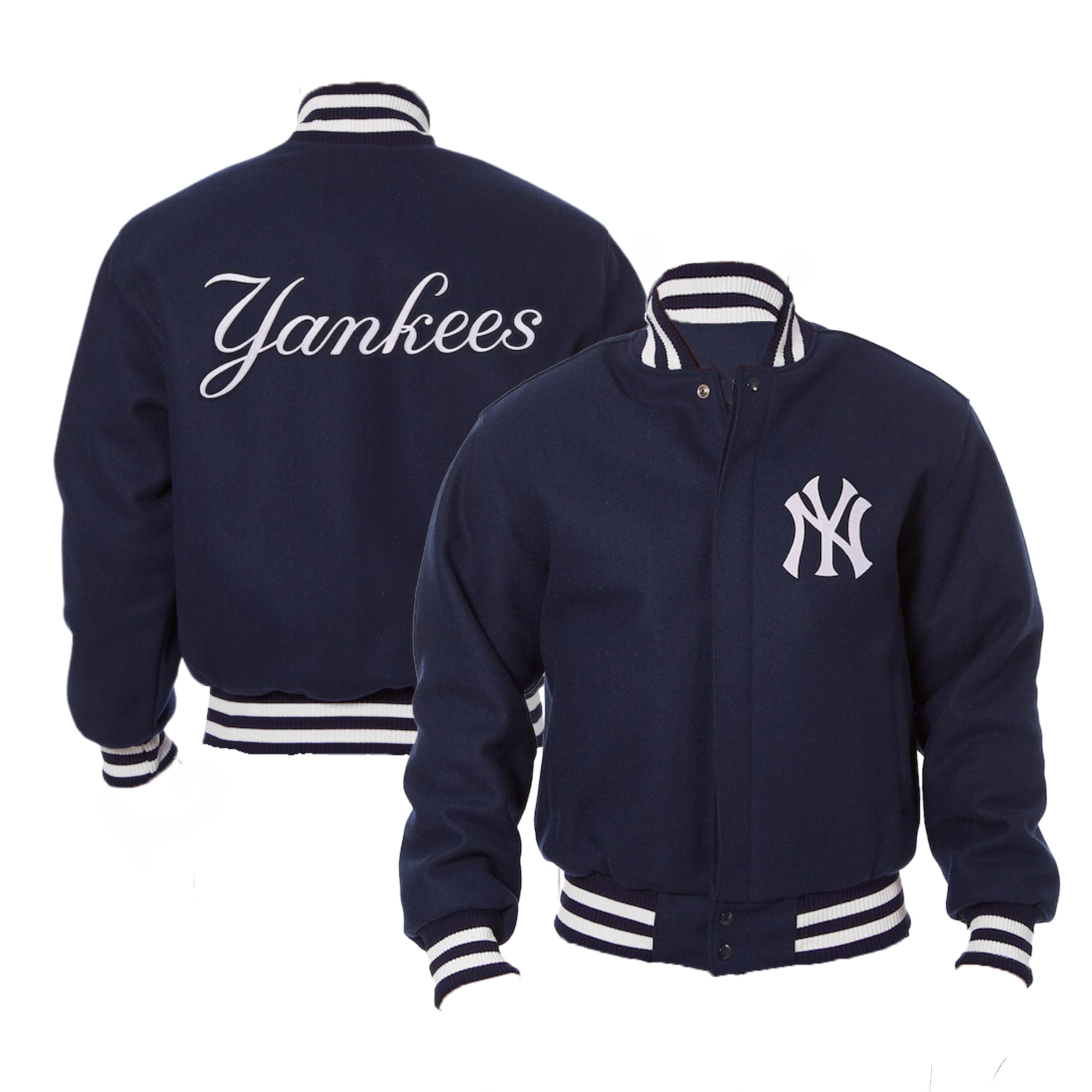NY Yankees Baseball Varsity Jacket for Men - MLB Letterman Bomber Jacket with Team Logo | Perfect for Game Day, Fan Events & Streetwear Fashion