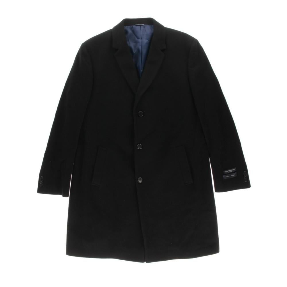Tommy Hilfiger Men's Burbank Double Breasted Walker Coat - Classic Wool Winter Overcoat for Business & Formal Occasions