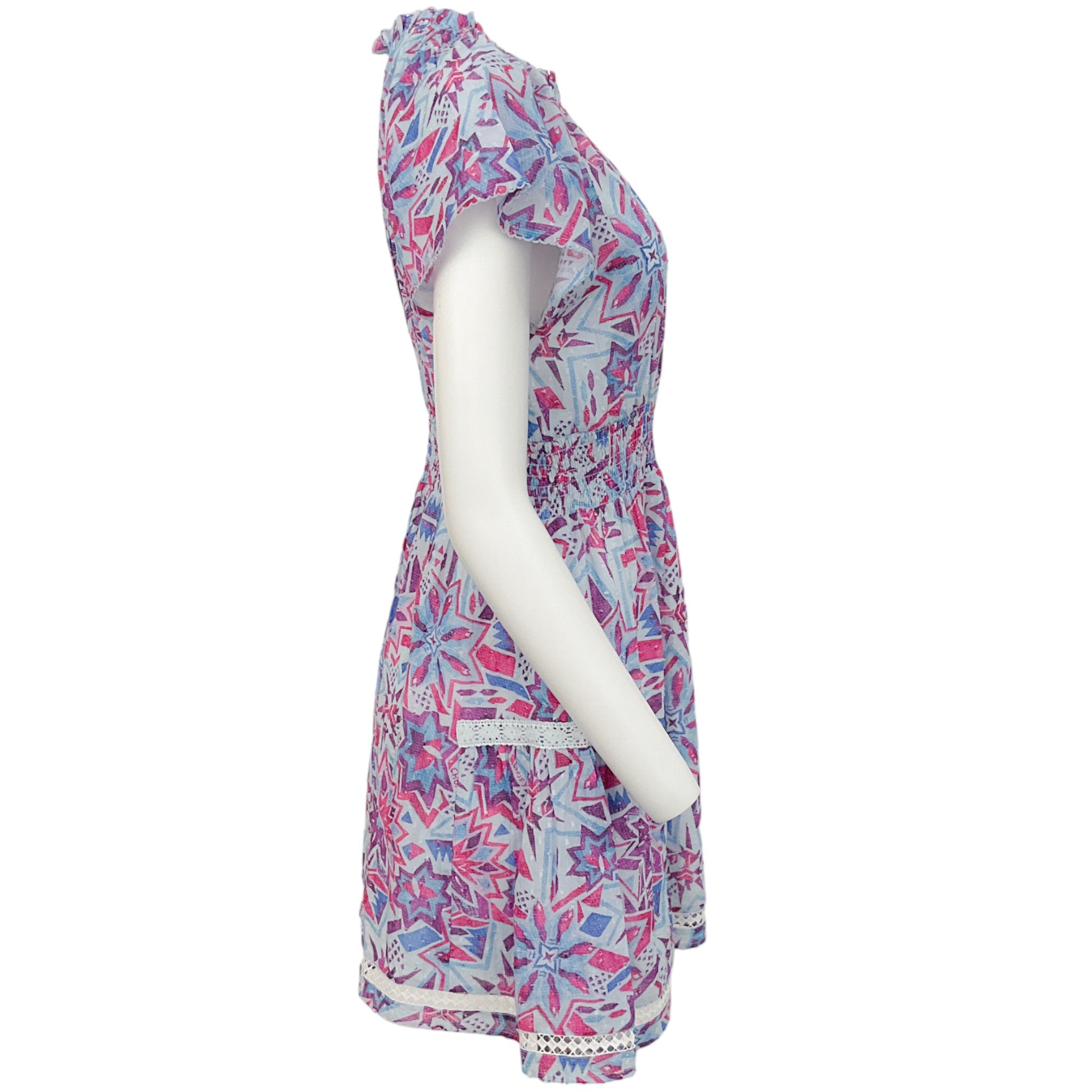 Chufy Ebby Sky Cairo Mini Dress - Stylish Floral Print Summer Dress for Women | Perfect for Beach Vacations, Parties & Date Nights
