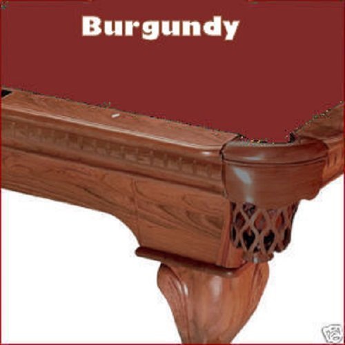 Championship 8-Foot Invitational Billiards Pool Table Felt Cloth - Premium Burgundy Color for Professional & Home Game Rooms