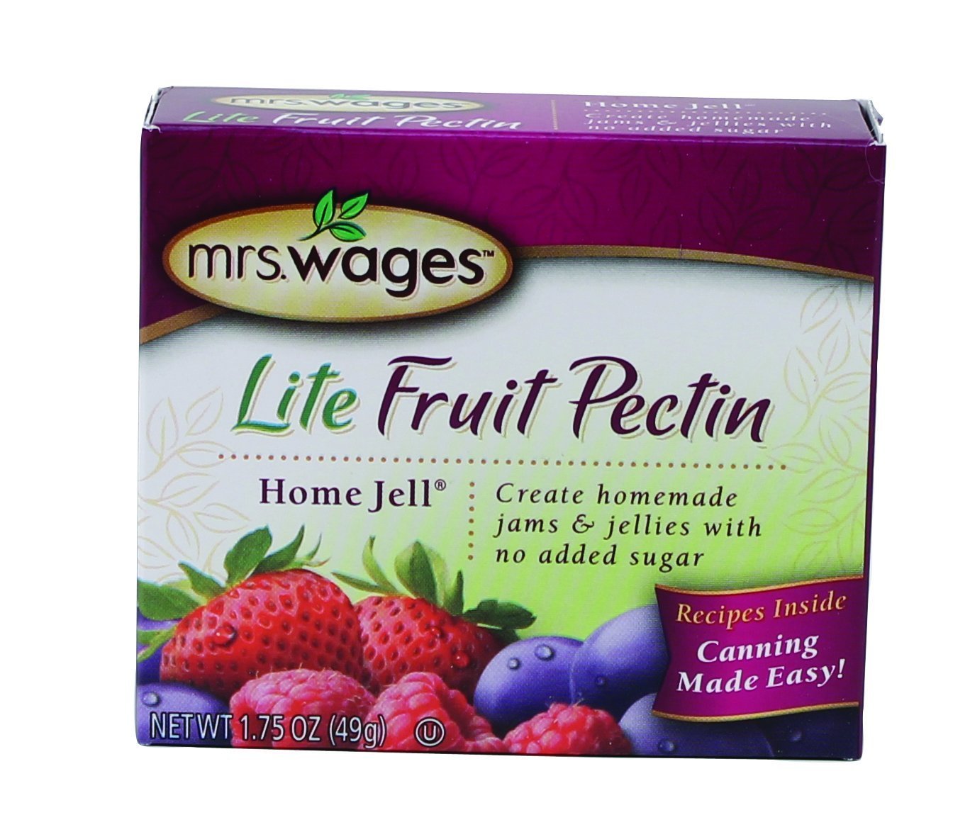 Pectin Lite Jell Fruit - 1.75oz Sugar-Free Fruit Pectin for Homemade Jams, Jellies & Desserts | Perfect for Canning, Baking & Low-Sugar Recipes
