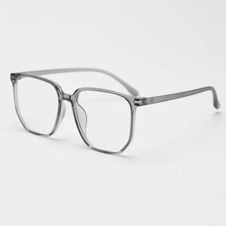 CCspace Unisex Full Rim Polygon Square TR90 Titanium Eyeglasses Frame 30833 - Lightweight & Durable for Work, Reading, and Fashion