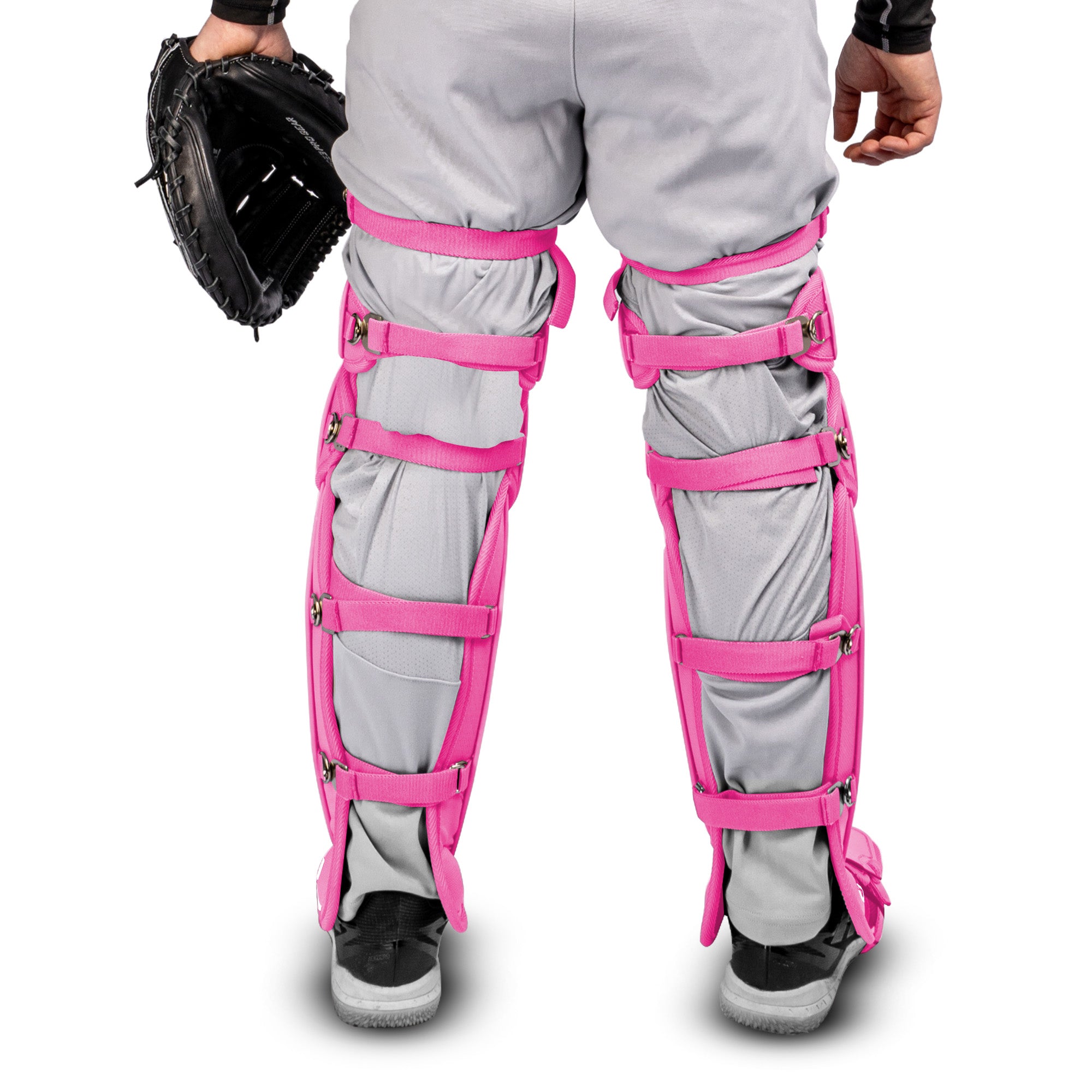 FORCE3 XS3® PRO ELITE Baseball Catcher Leg Guards - Lightweight Protective Gear for PitchCom® System - Perfect for Intermediate Players & Youth Leagues