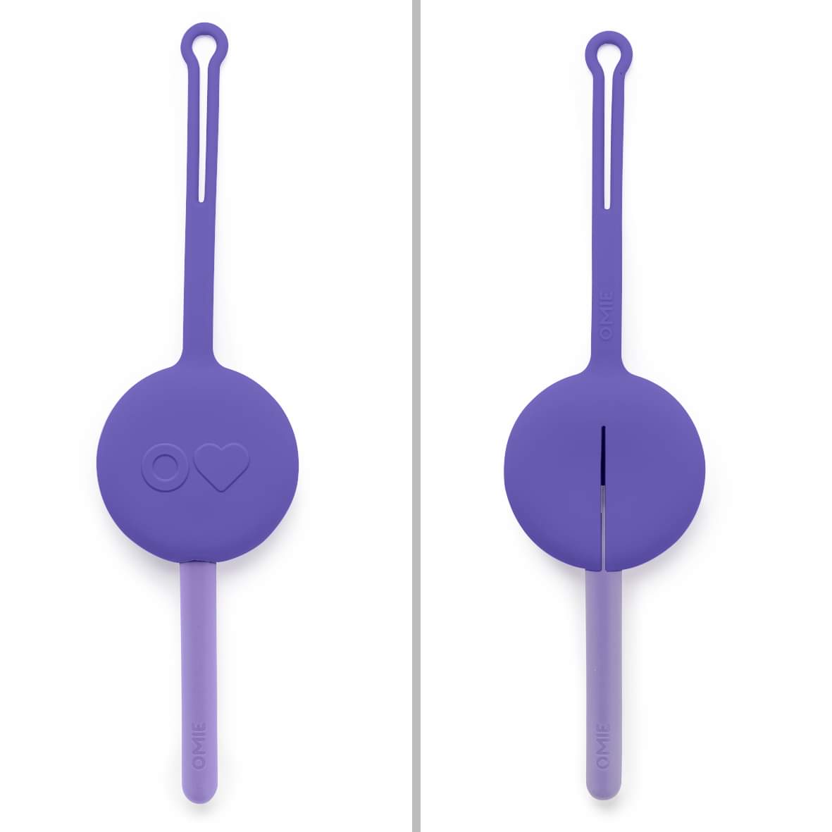 Omie Cutlery Pod Set - Purple Kids Utensil Kit for School Lunch Box, Travel & On-the-Go Meals | BPA-Free, Durable & Compact Cutlery Holder