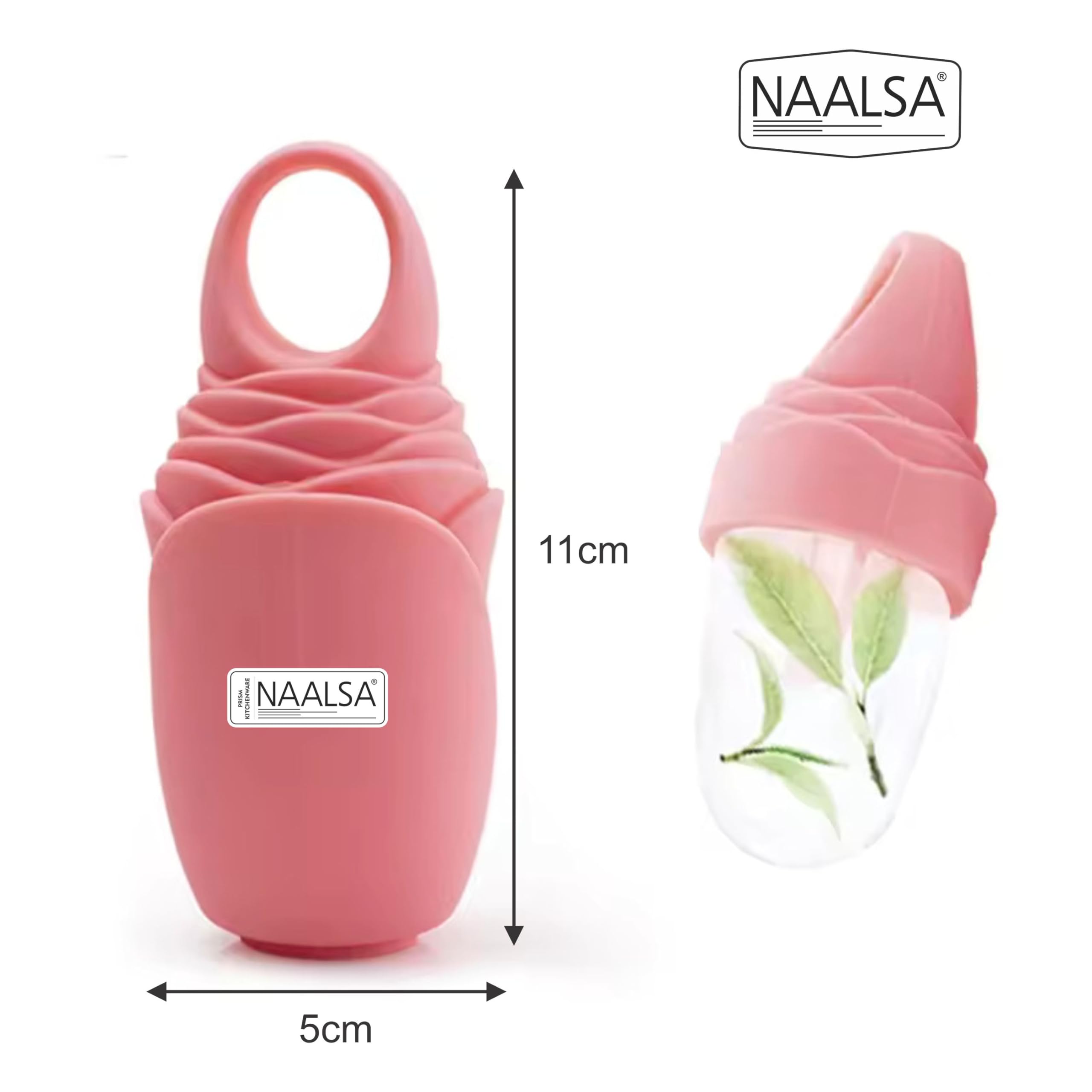 NAALSA ROSE Ice Roller for Face - Cooling Facial Massager for Women & Men - Reduce Puffiness, Dark Circles & Glowing Skin - Perfect for Morning Routine & Post-Workout Skin Care