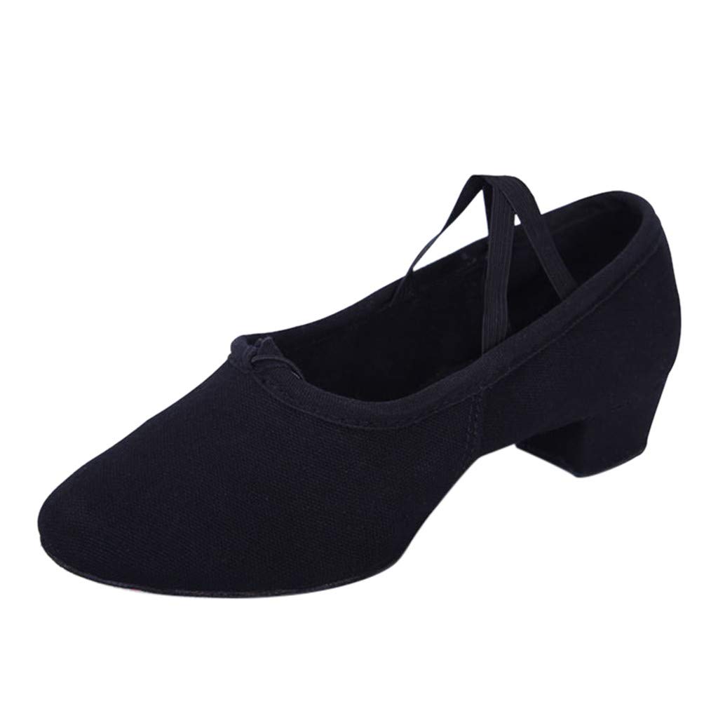Best Women's Latin & Ballroom Dance Shoes - Lightweight Low Heel Ballet Slippers for Prom, Competition & Practice | Professional Comfort for Salsa, Tango & Social Dancing