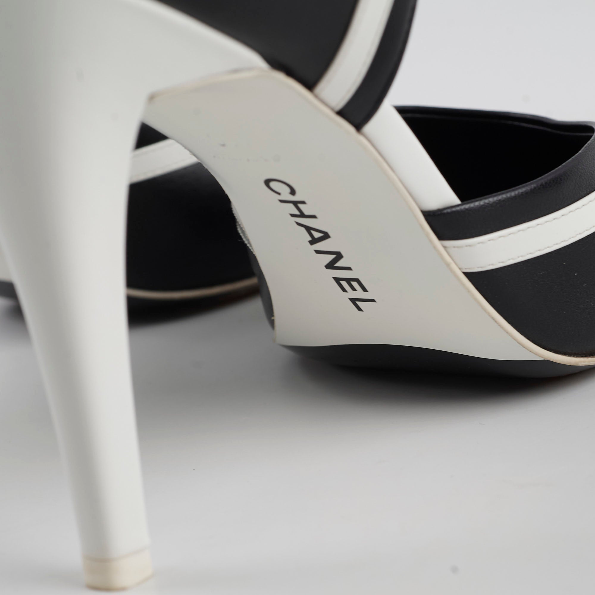 Chanel Black and White Pumps for Women - Size 41 | Classic Designer High Heels for Office, Party & Special Occasions