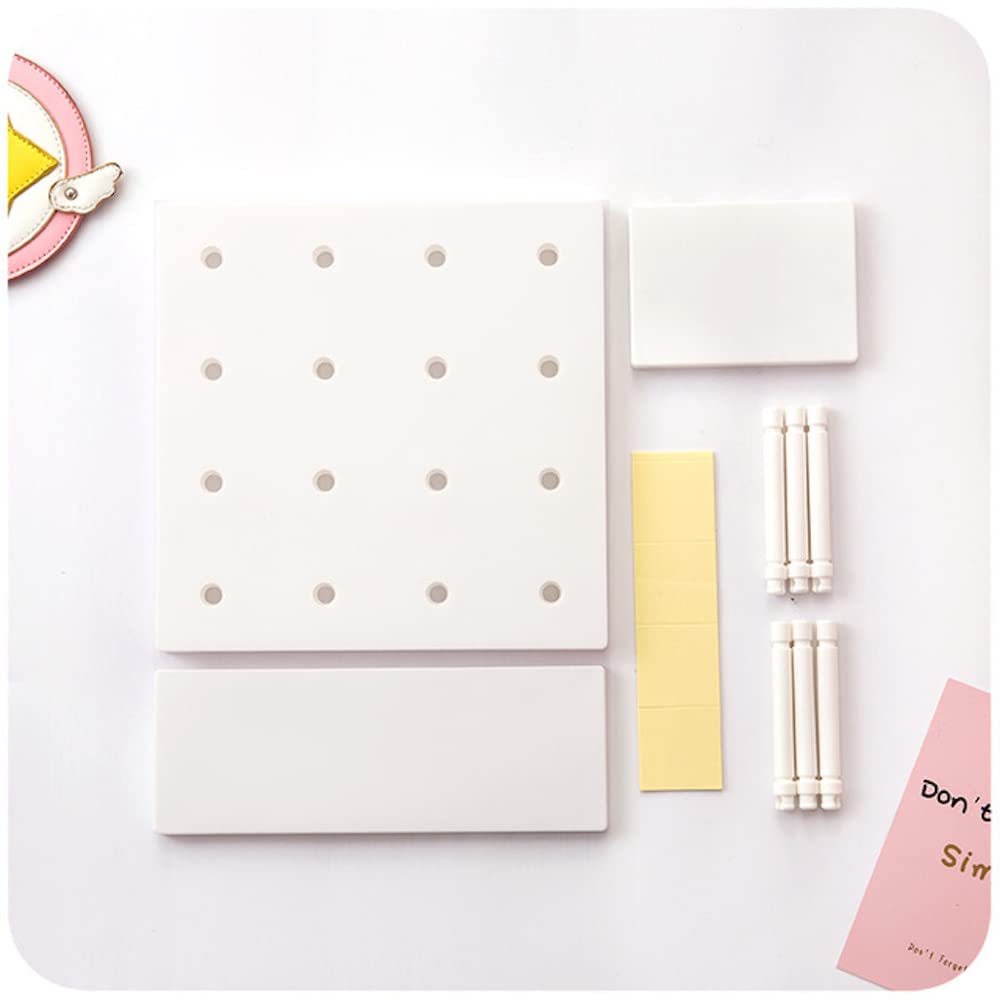 DIY Wall Shelves 8.7 Inch - No Drill Damage-Free Kawaii Floating Shelves for Bedroom, Dorm & Balcony - Multi-Layer Easy Assembly Wall Storage Rack for Teen Girls (White) | Perfect for Organizing Books, Plants & Decorative Items