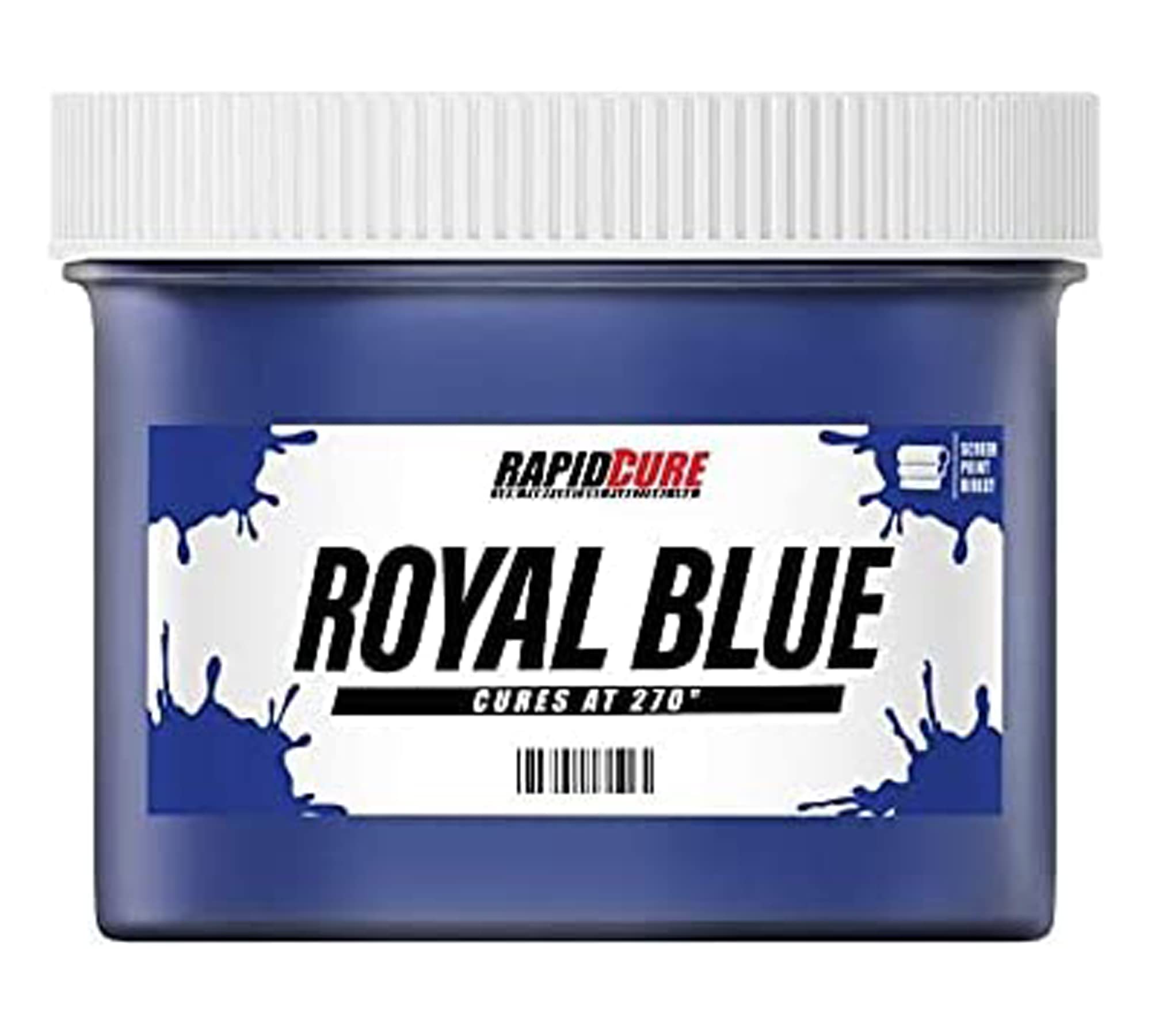 Rapid Cure® Blue Plastisol Screen Printing Ink (5 Gallon - 640oz) - Fast Drying Fabric Paint for T-Shirts, Hoodies & Bags - Made in USA - Ideal for DIY Printing, Custom Apparel & Small Business Production