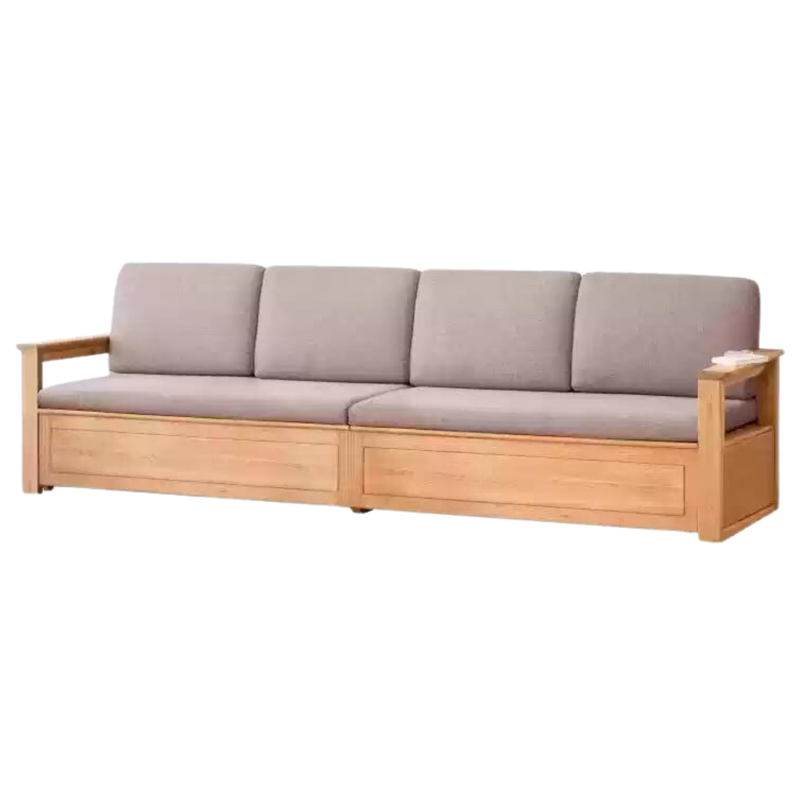 Solid Oak Wood Storage Box for Sofa - Organize Living Room, Bedroom, or Office with Stylish Wooden Storage Solution