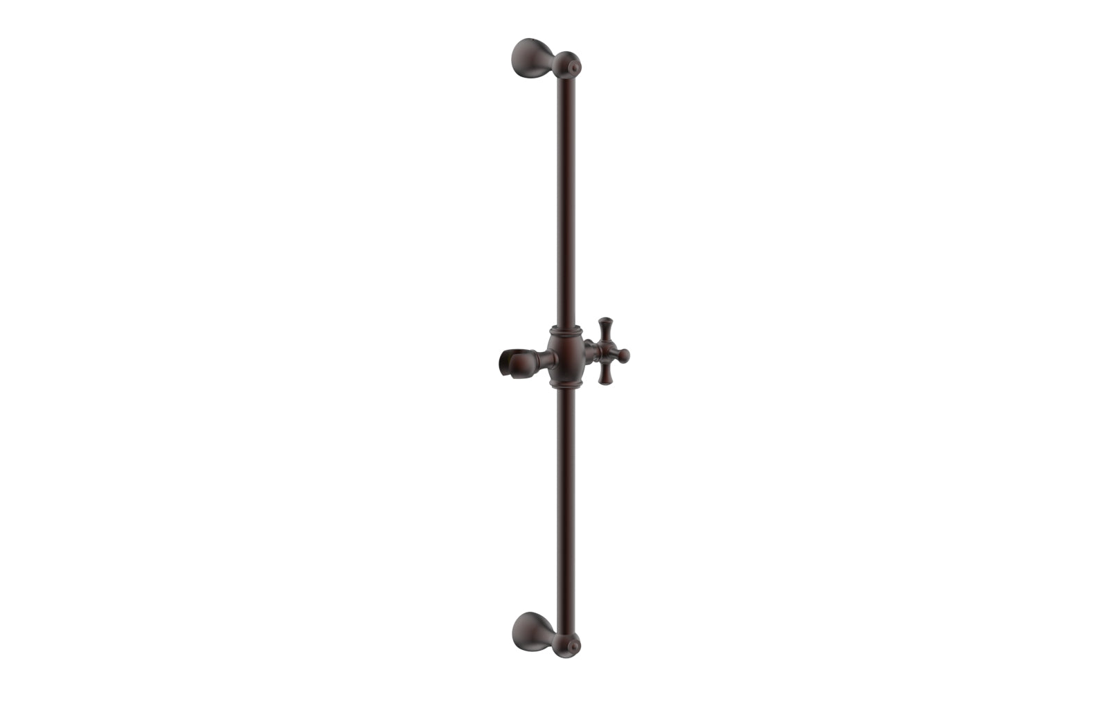 24-Inch Adjustable Slide Bar with Hook K6024 - Heavy Duty Closet Organizer for Hanging Clothes, Belts & Ties - Perfect for Bedroom, Closet & Wardrobe Organization