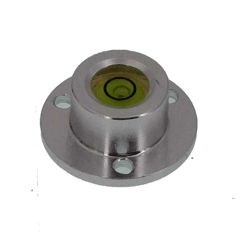 Universal Metal Horizontal Bubble Bull's-Eye Level - 22.5x10mm Green Flange Water Bubble Level for Home & DIY Projects - Perfect for Wall Mounting, Picture Hanging, and Small Construction Tasks