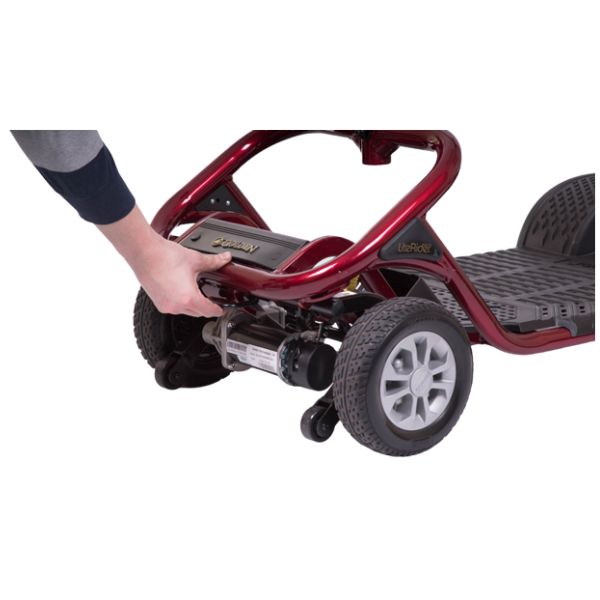 Golden Technologies LiteRider 4 Wheel Mobility Scooter GL141 - Lightweight Foldable Electric Scooter for Adults & Seniors - Indoor & Outdoor Use for Shopping, Travel, and Daily Mobility